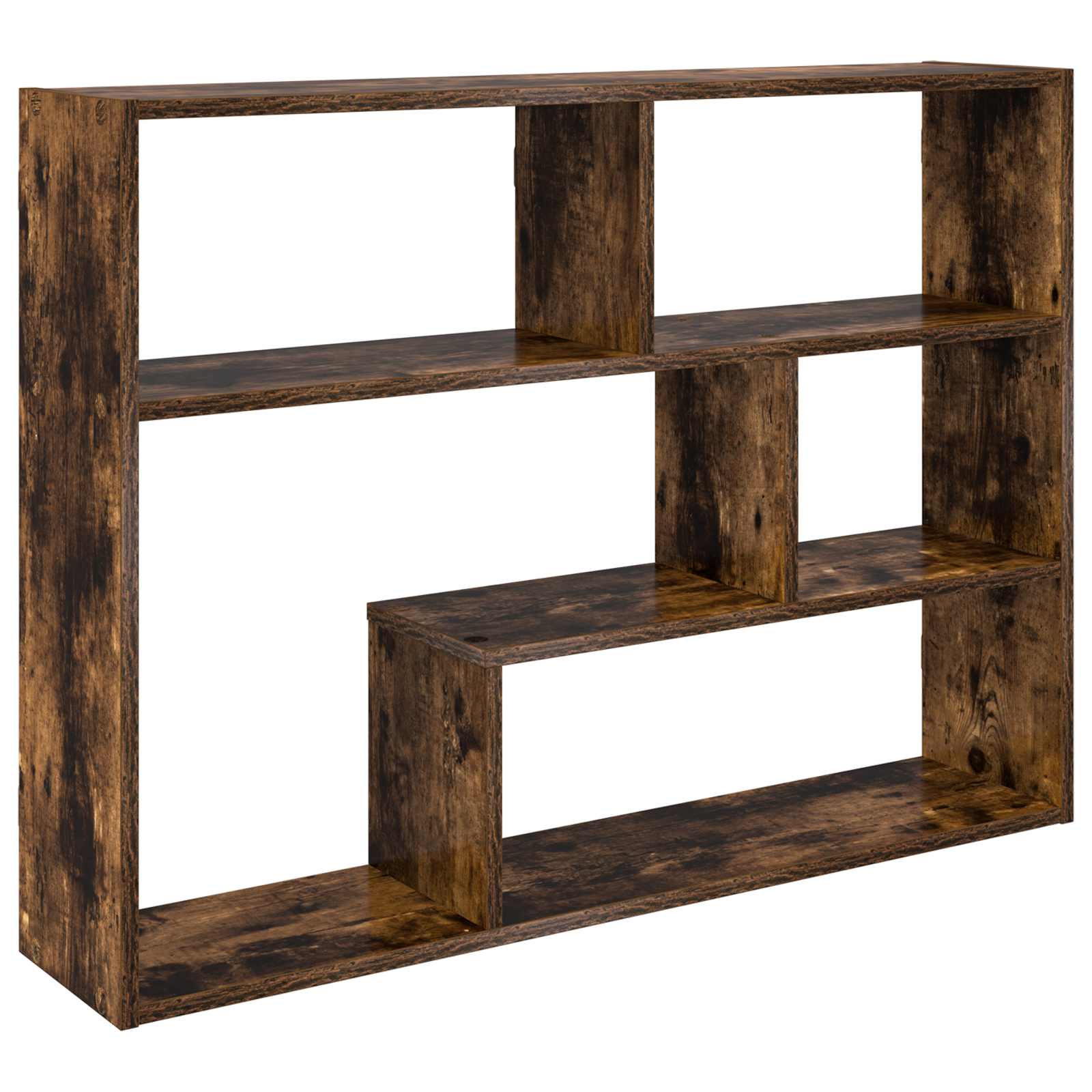 vidaXL Wandplank Muurmontage Wit 95 x 20 x 69,5 cm Bewerkt hout