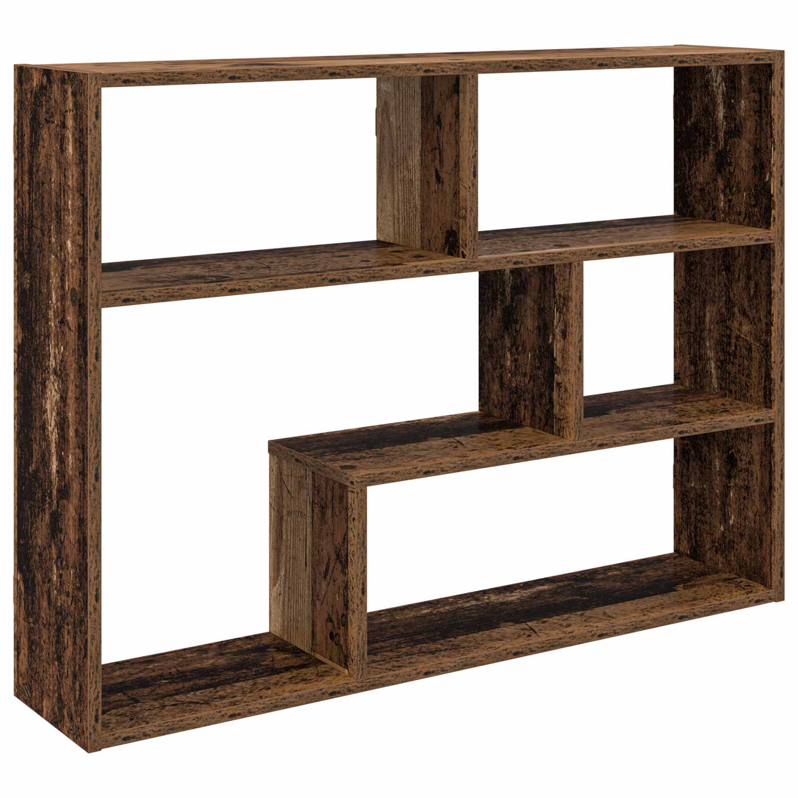 vidaXL Wandplank Muurmontage Wit 95 x 20 x 69,5 cm Bewerkt hout