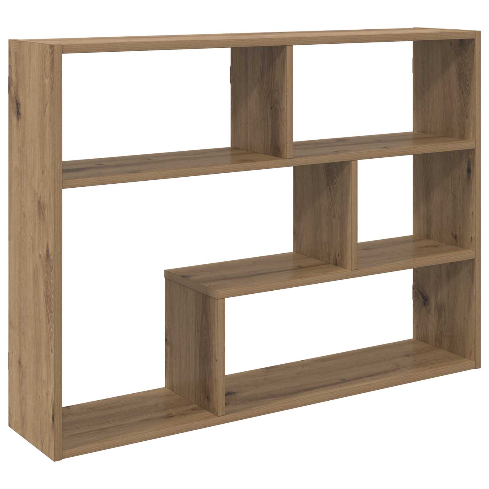 vidaXL Wandplank Muurmontage Wit 95 x 20 x 69,5 cm Bewerkt hout