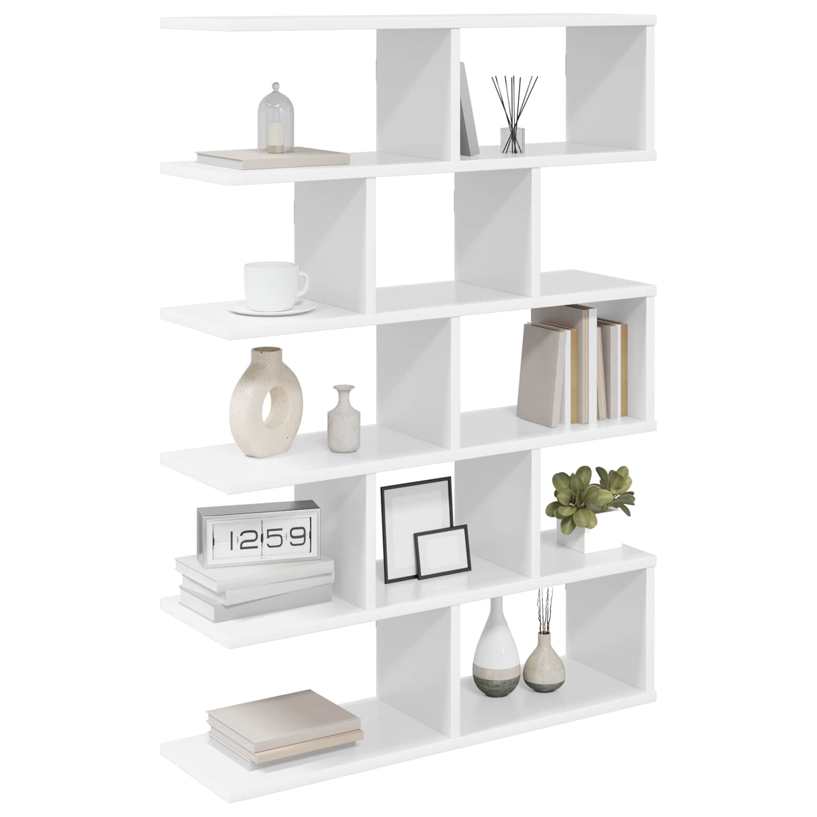 vidaXL Wandplank Wit 70 x 20 x 100 cm Bewerkt hout