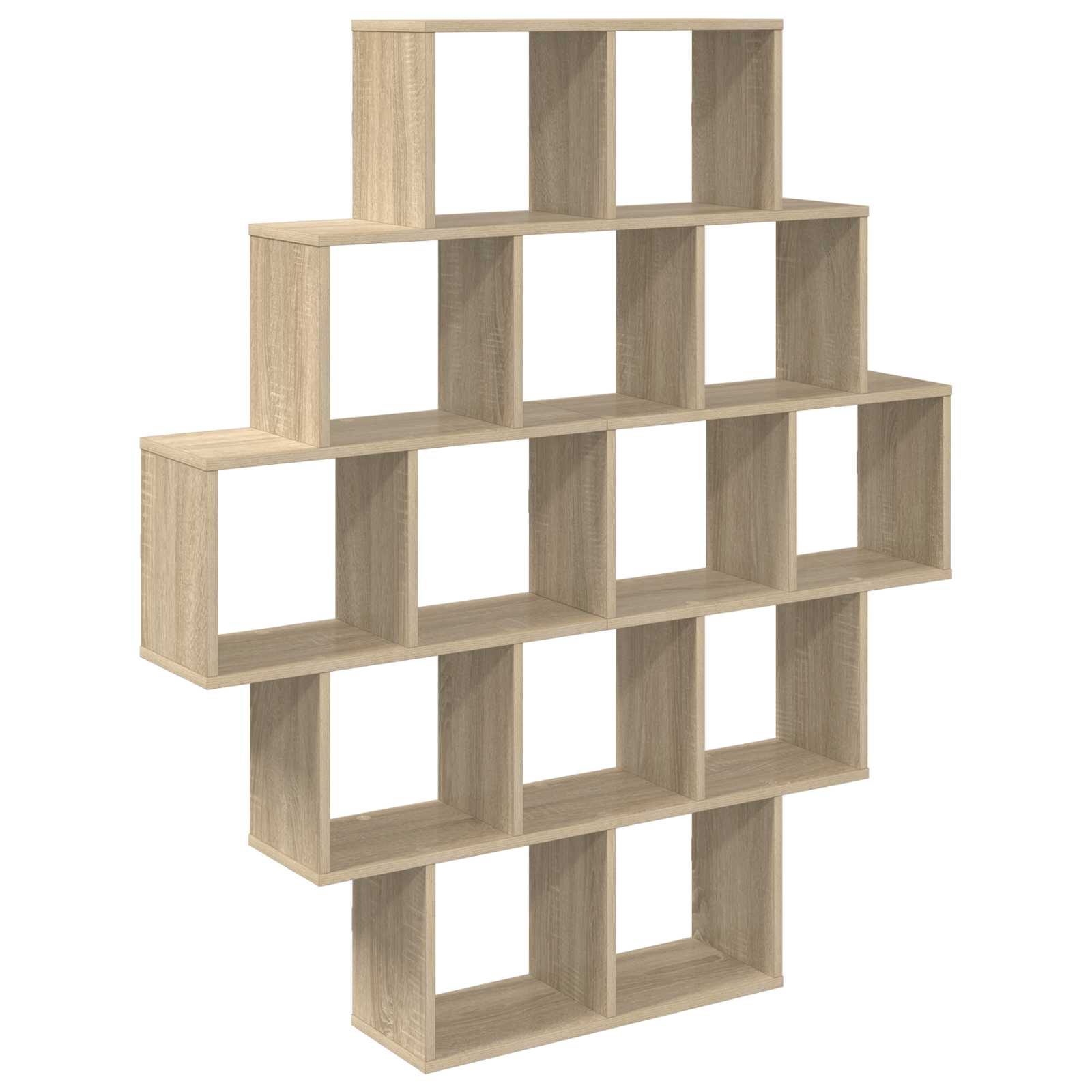 vidaXL Wandplank Wit 120 x 20 x 136 cm Bewerkt hout