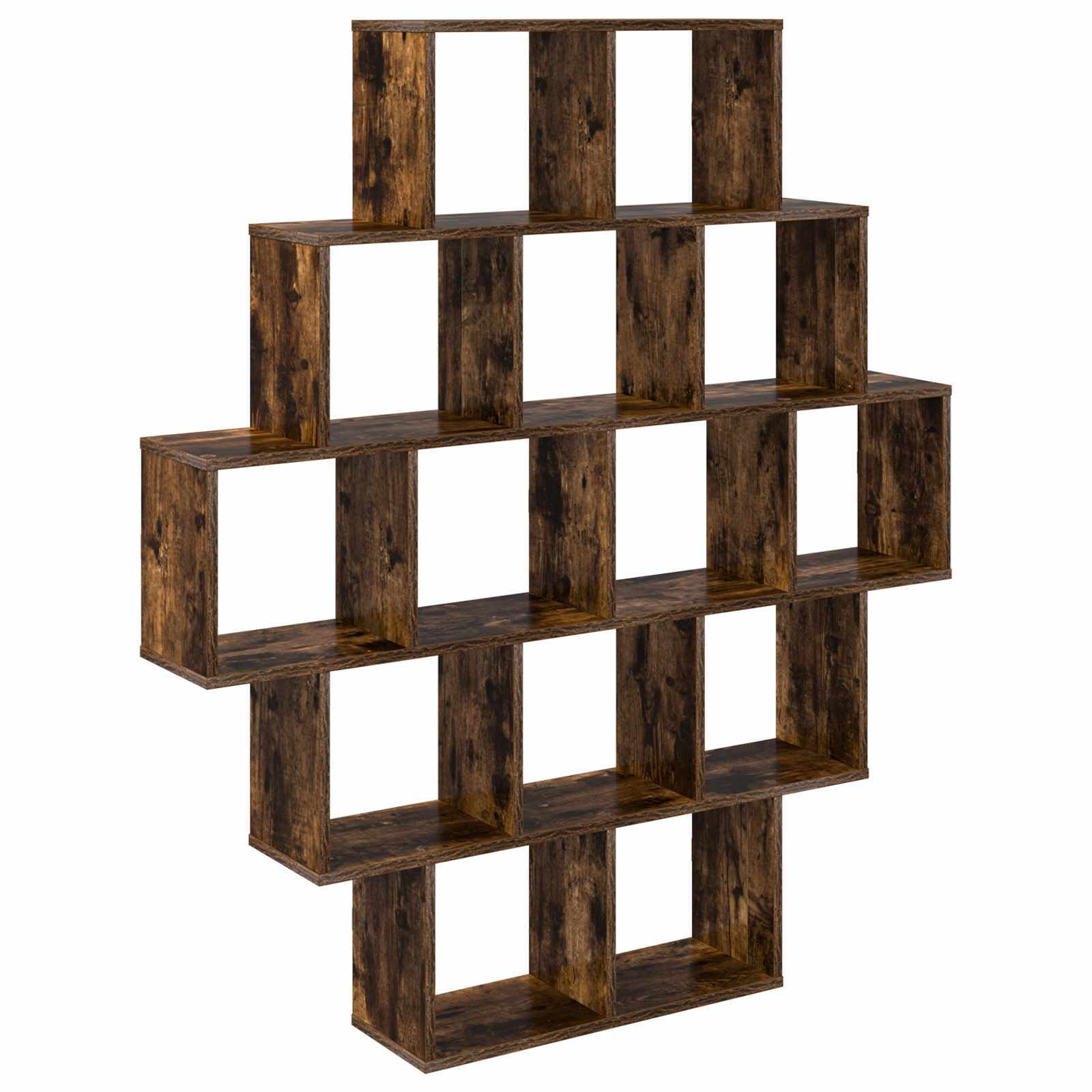 vidaXL Wandplank Wit 120 x 20 x 136 cm Bewerkt hout