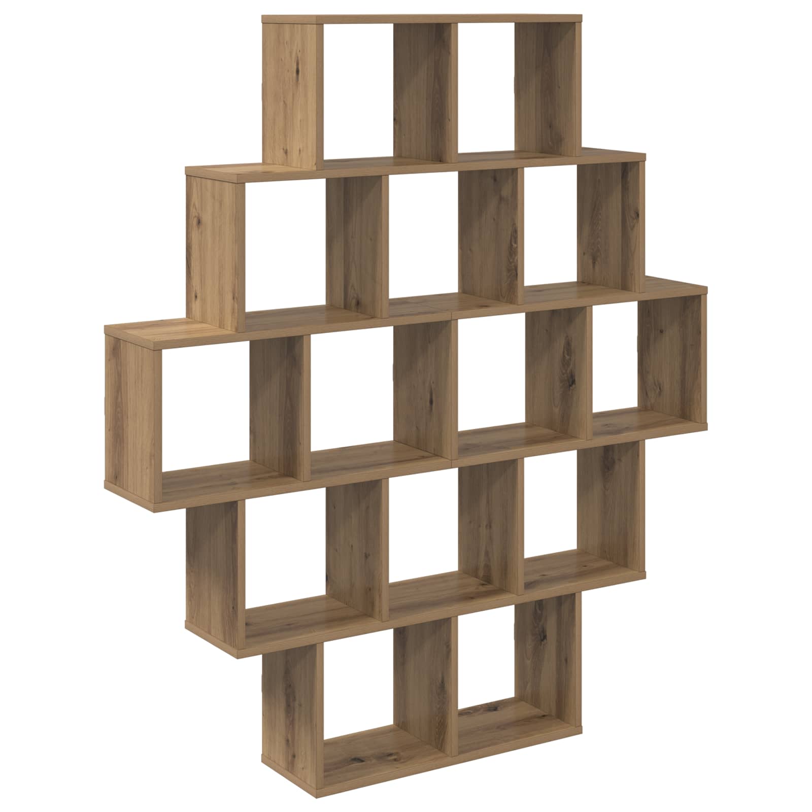vidaXL Wandplank Wit 120 x 20 x 136 cm Bewerkt hout