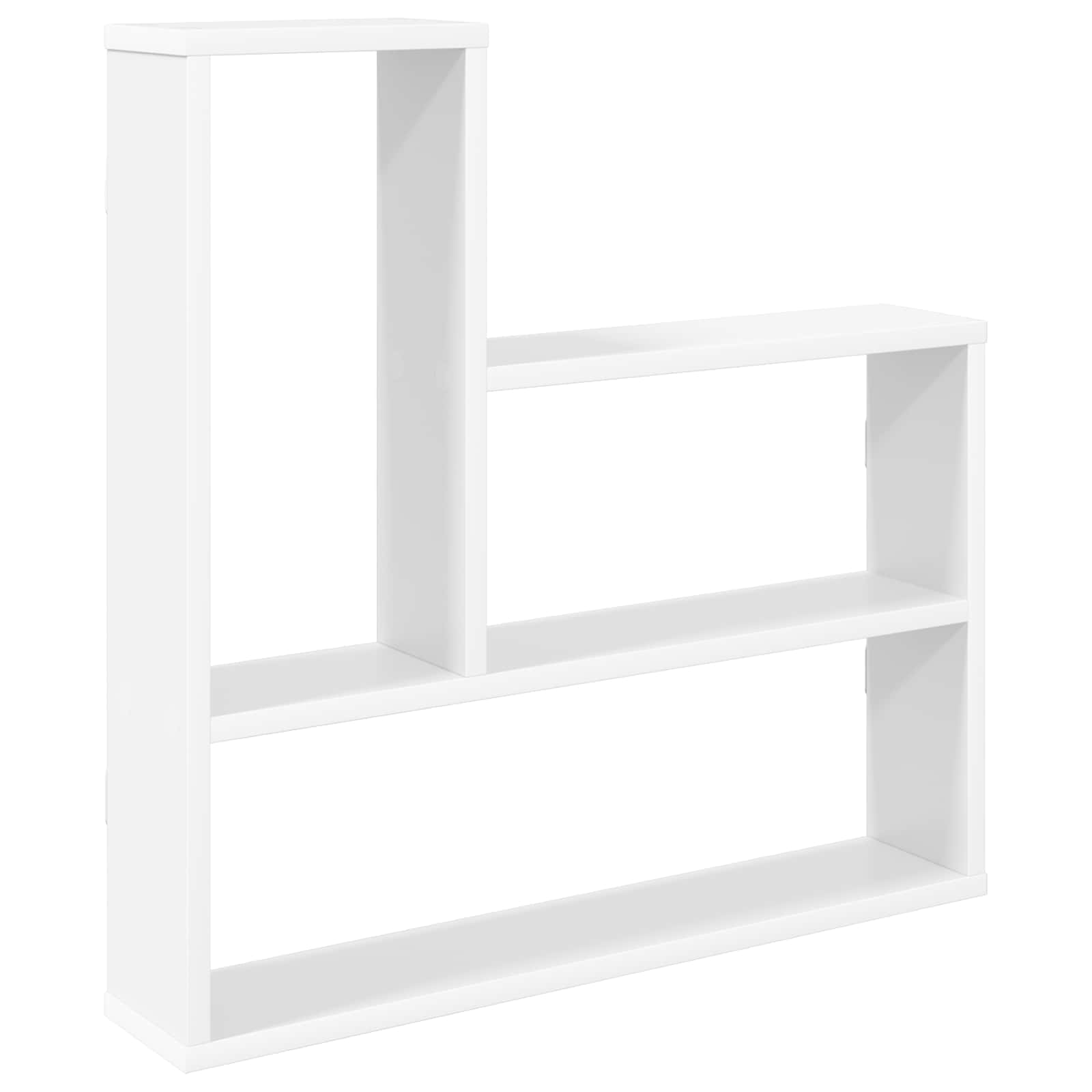 vidaXL Wandplank Wit 60 x 11 x 60 cm Bewerkt hout
