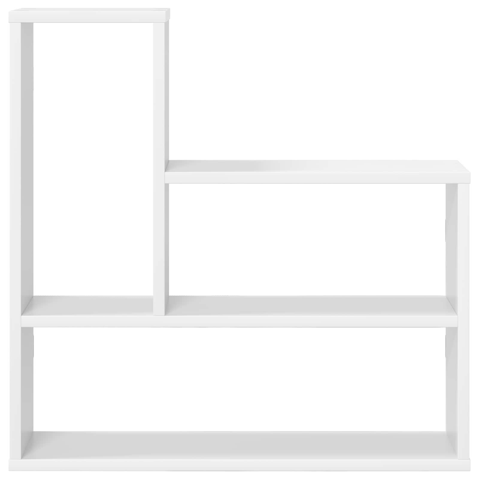 vidaXL Wandplank Wit 60 x 11 x 60 cm Bewerkt hout