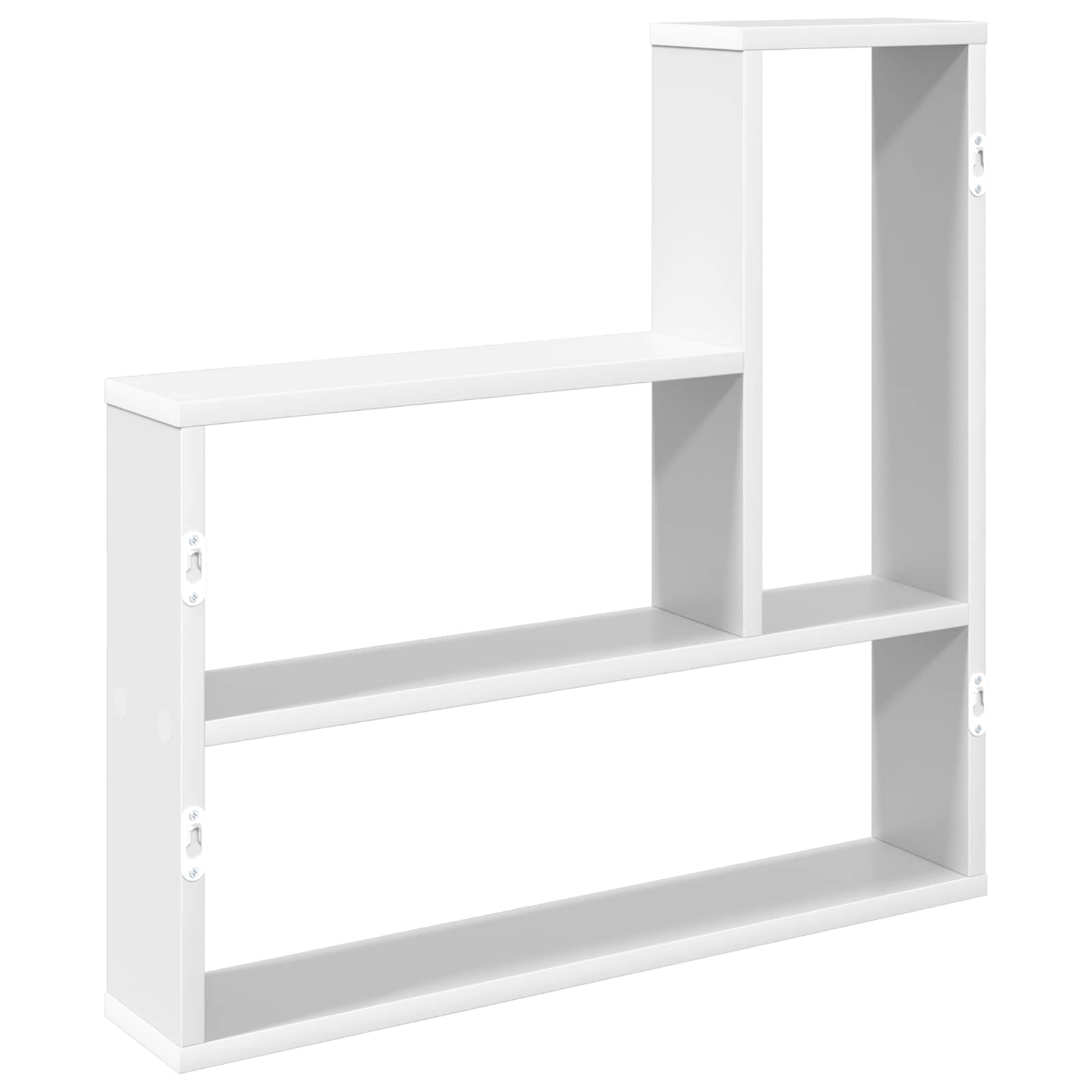 vidaXL Wandplank Wit 60 x 11 x 60 cm Bewerkt hout