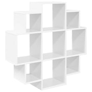 vidaXL Wandplank Wit 90 x 25 x 90 cm Bewerkt hout