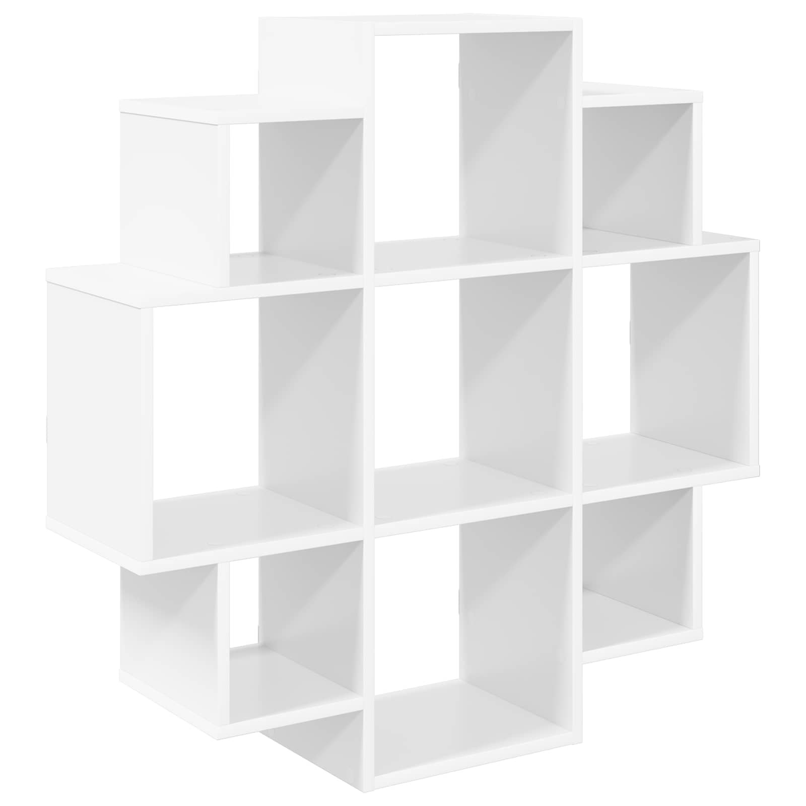 vidaXL Wandplank Wit 90 x 25 x 90 cm Bewerkt hout
