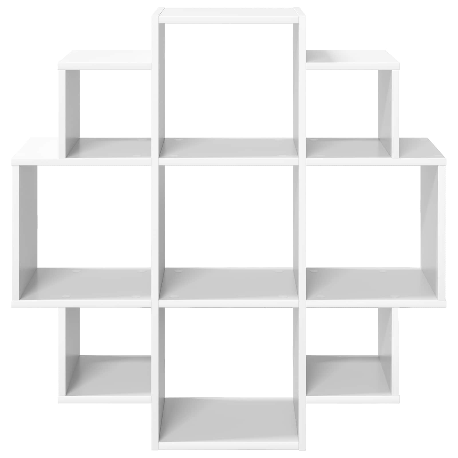 vidaXL Wandplank Wit 90 x 25 x 90 cm Bewerkt hout