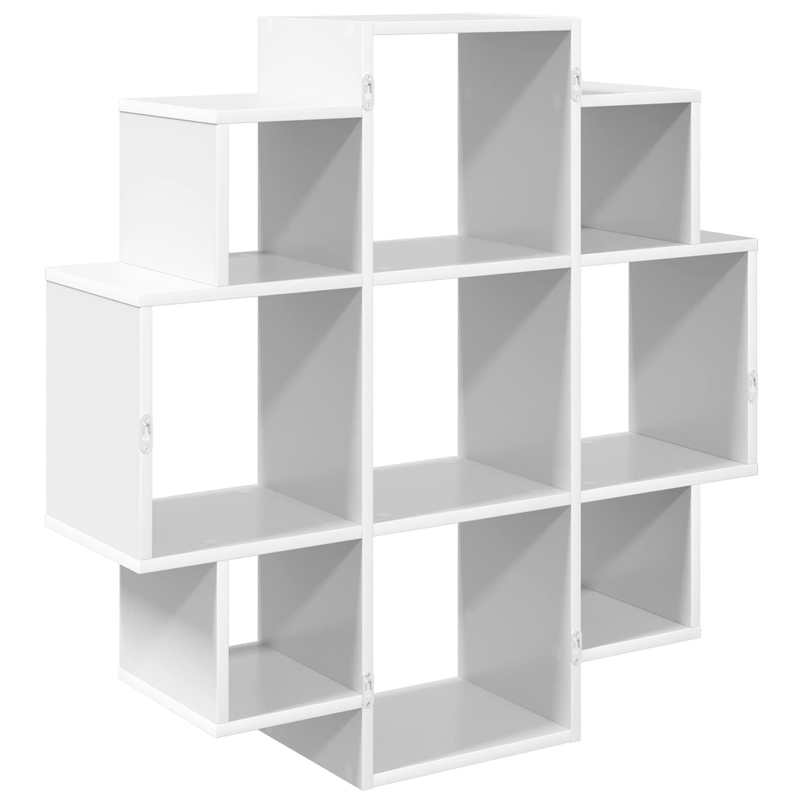 vidaXL Wandplank Wit 90 x 25 x 90 cm Bewerkt hout