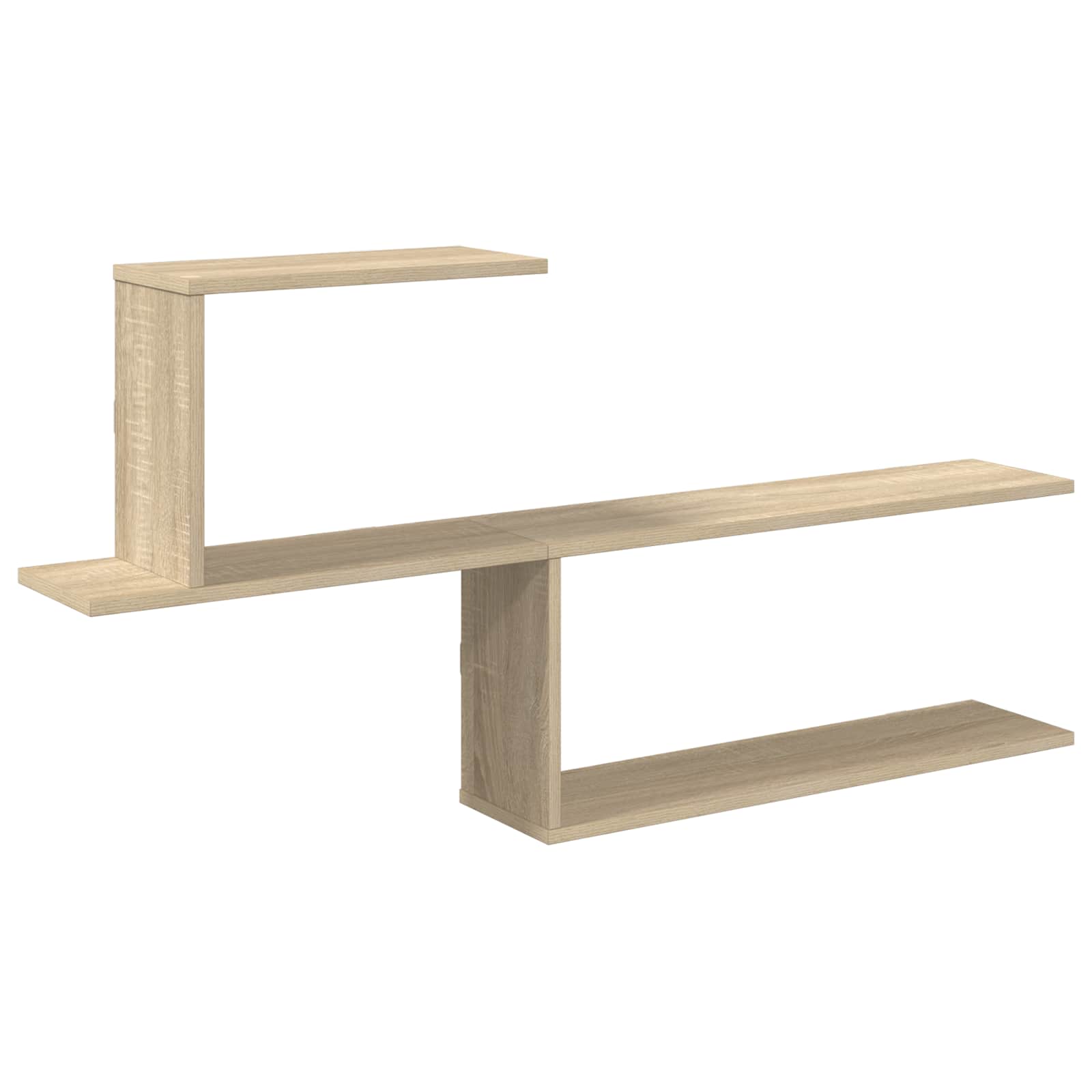 vidaXL Wandplank Wit 122 x 18 x 60 cm Bewerkt hout