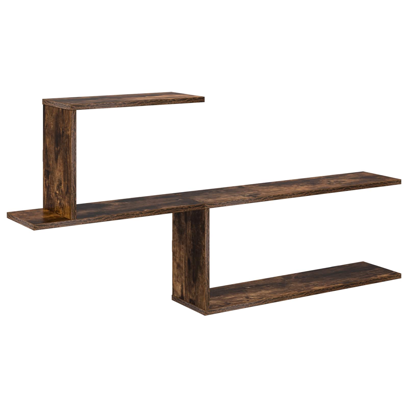 vidaXL Wandplank Wit 122 x 18 x 60 cm Bewerkt hout