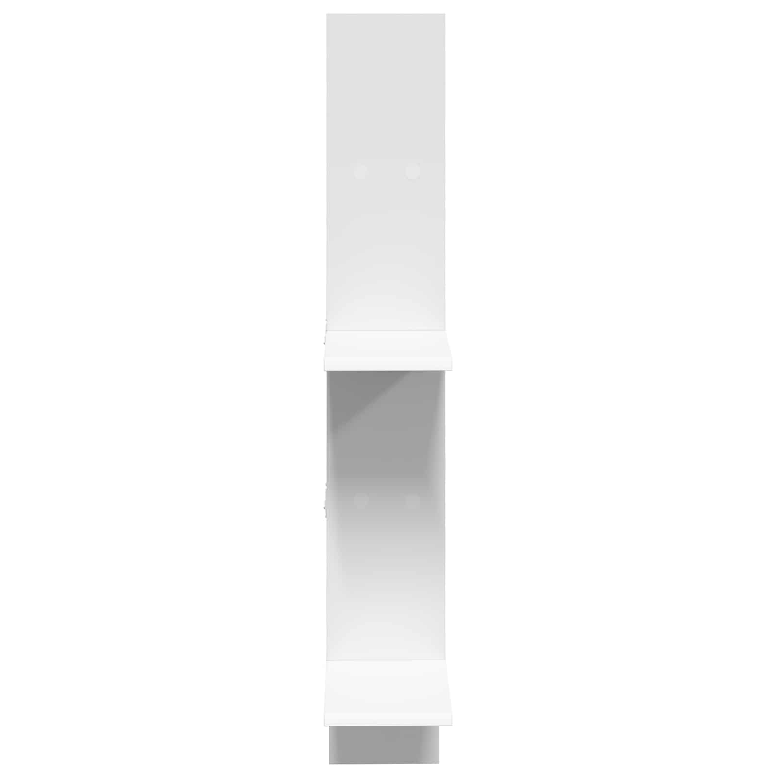 vidaXL Wandplank Wit 61 x 15 x 102 cm Bewerkt hout