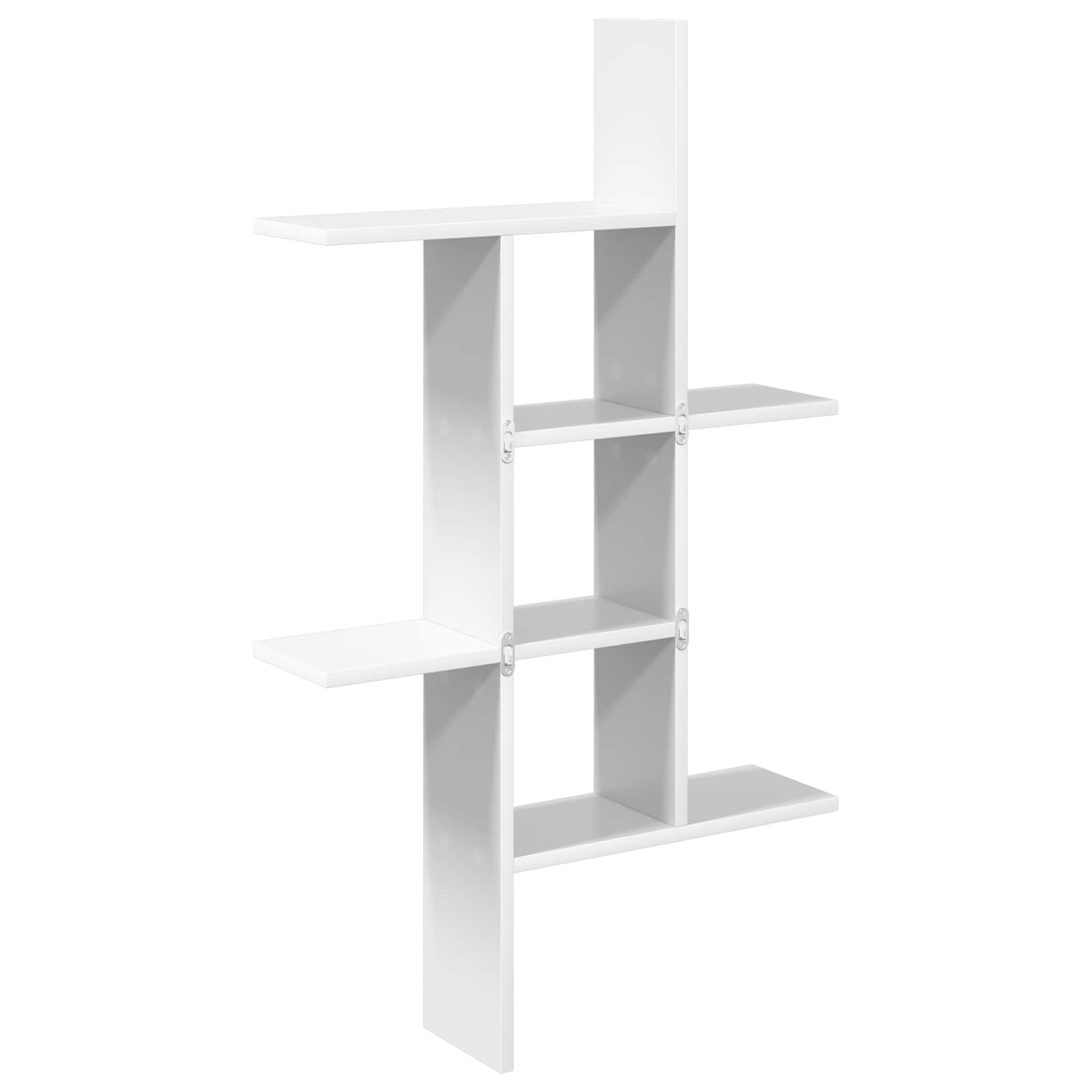vidaXL Wandplank Wit 61 x 15 x 102 cm Bewerkt hout