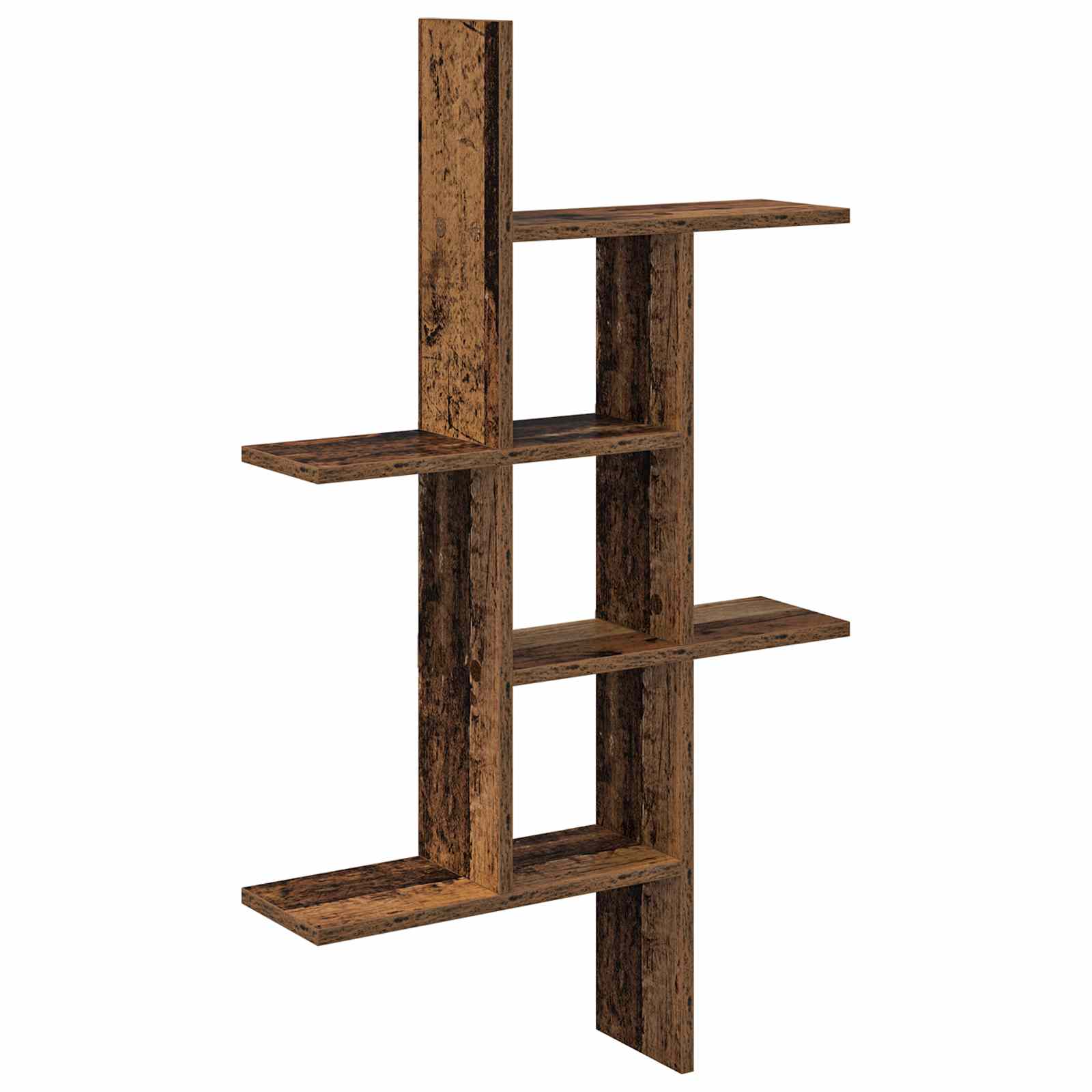 vidaXL Wandplank Wit 61 x 15 x 102 cm Bewerkt hout