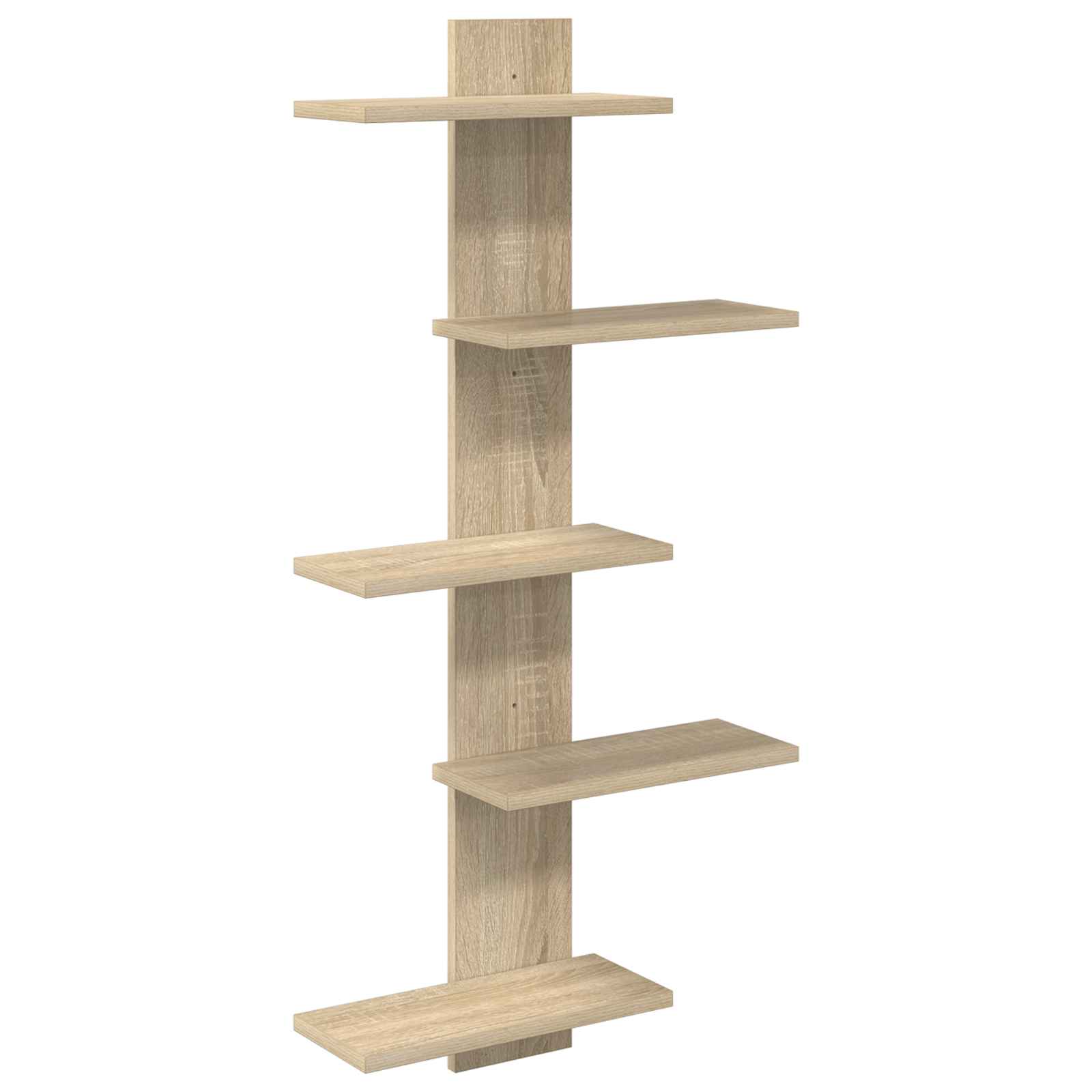 vidaXL Wand Vlonderschap Wit 48,5 x 15 x 101 cm Bewerkt hout