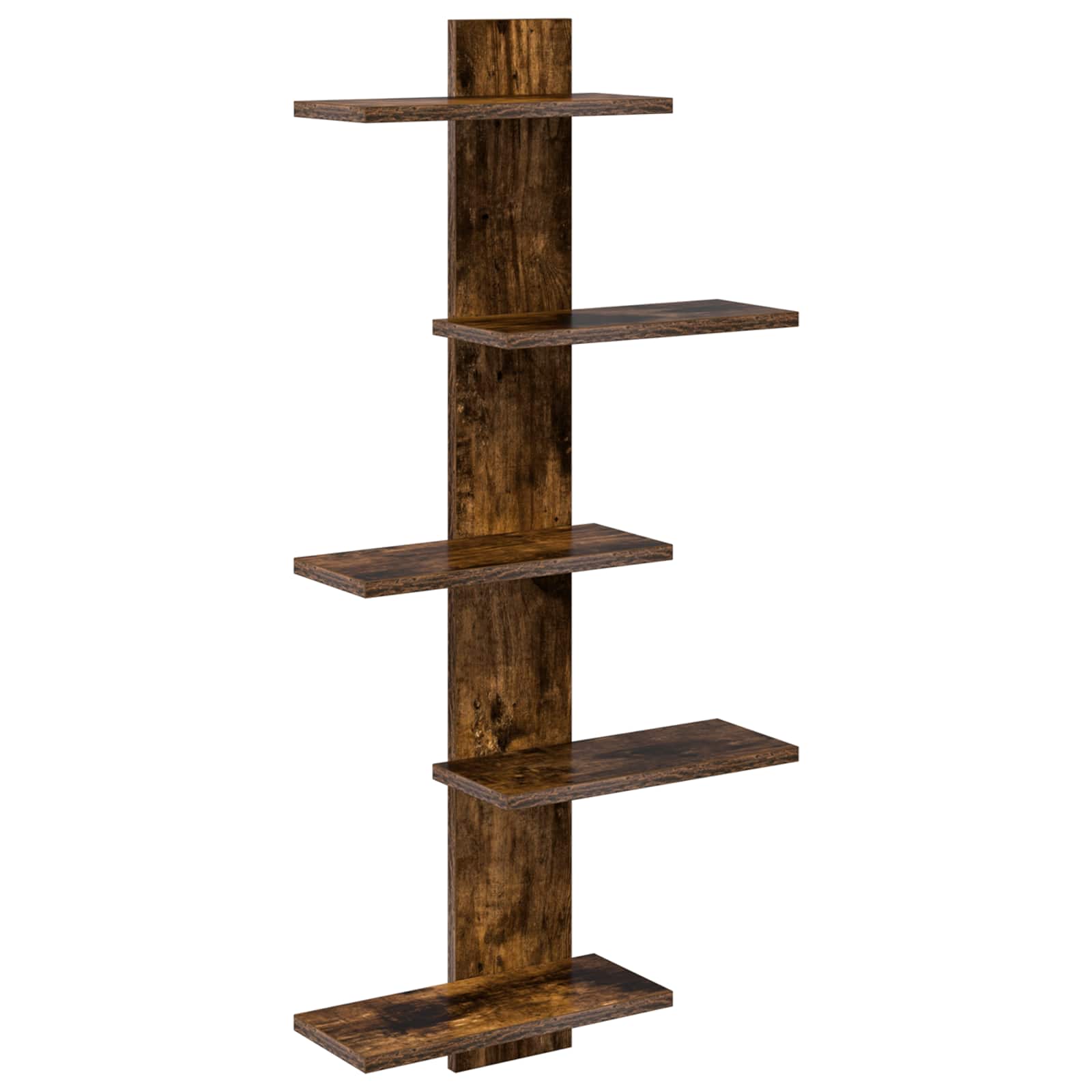 vidaXL Wand Vlonderschap Wit 48,5 x 15 x 101 cm Bewerkt hout