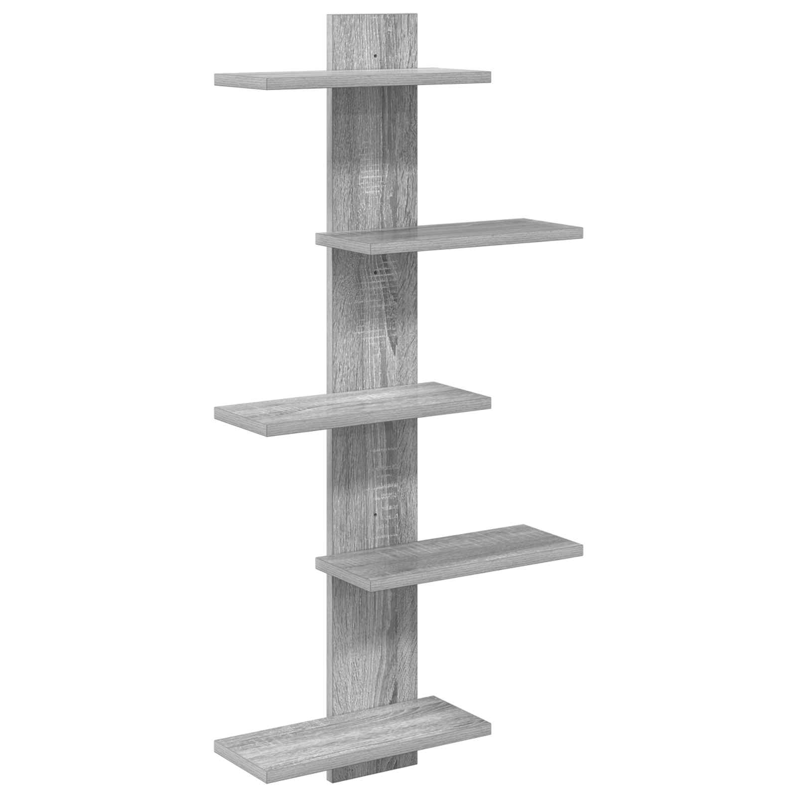 vidaXL Wand Vlonderschap Wit 48,5 x 15 x 101 cm Bewerkt hout