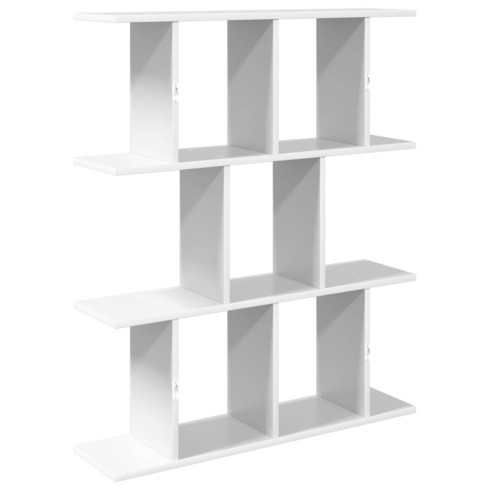 vidaXL Wandplank Wit 102 x 20 x 96 cm Bewerkt hout