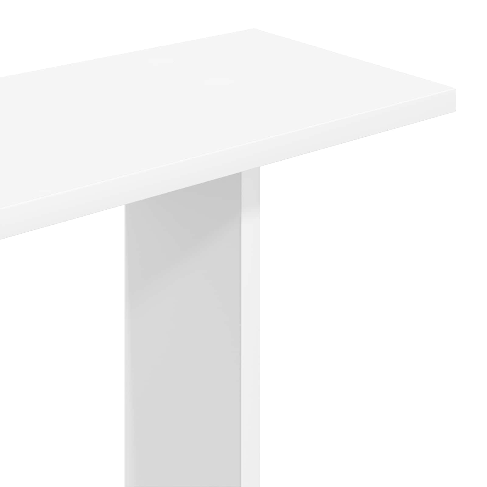 vidaXL Wandplank Wit 102 x 20 x 96 cm Bewerkt hout