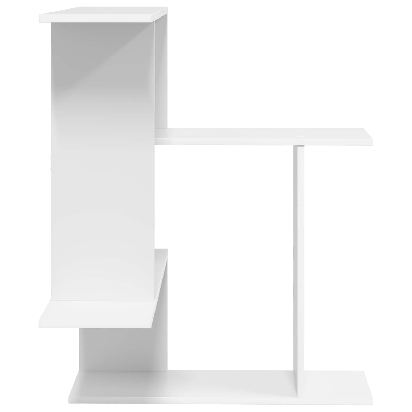 vidaXL Wandplank Wit 67 x 67 x 87 cm Bewerkt hout
