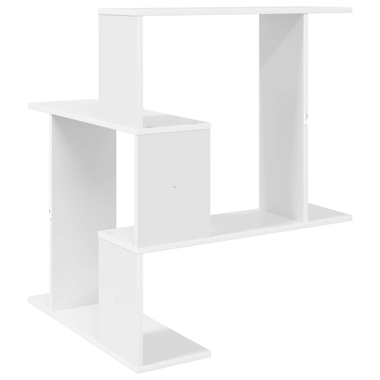 vidaXL Wandplank Wit 67 x 67 x 87 cm Bewerkt hout