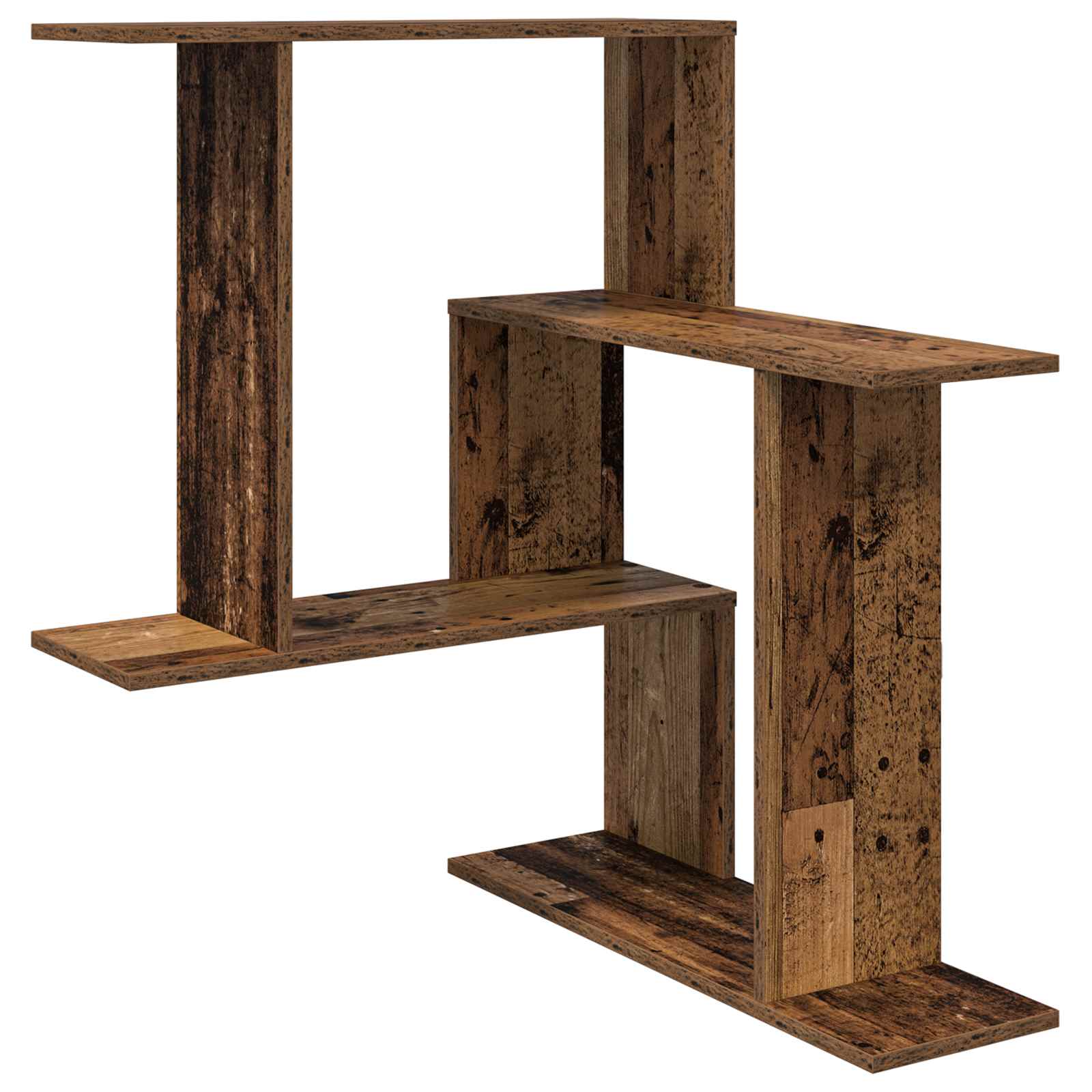 vidaXL Wandplank Wit 67 x 67 x 87 cm Bewerkt hout