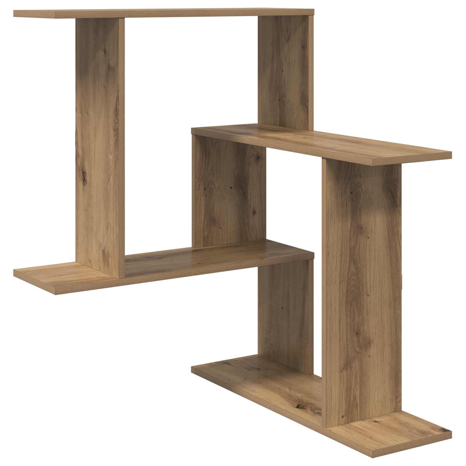 vidaXL Wandplank Wit 67 x 67 x 87 cm Bewerkt hout