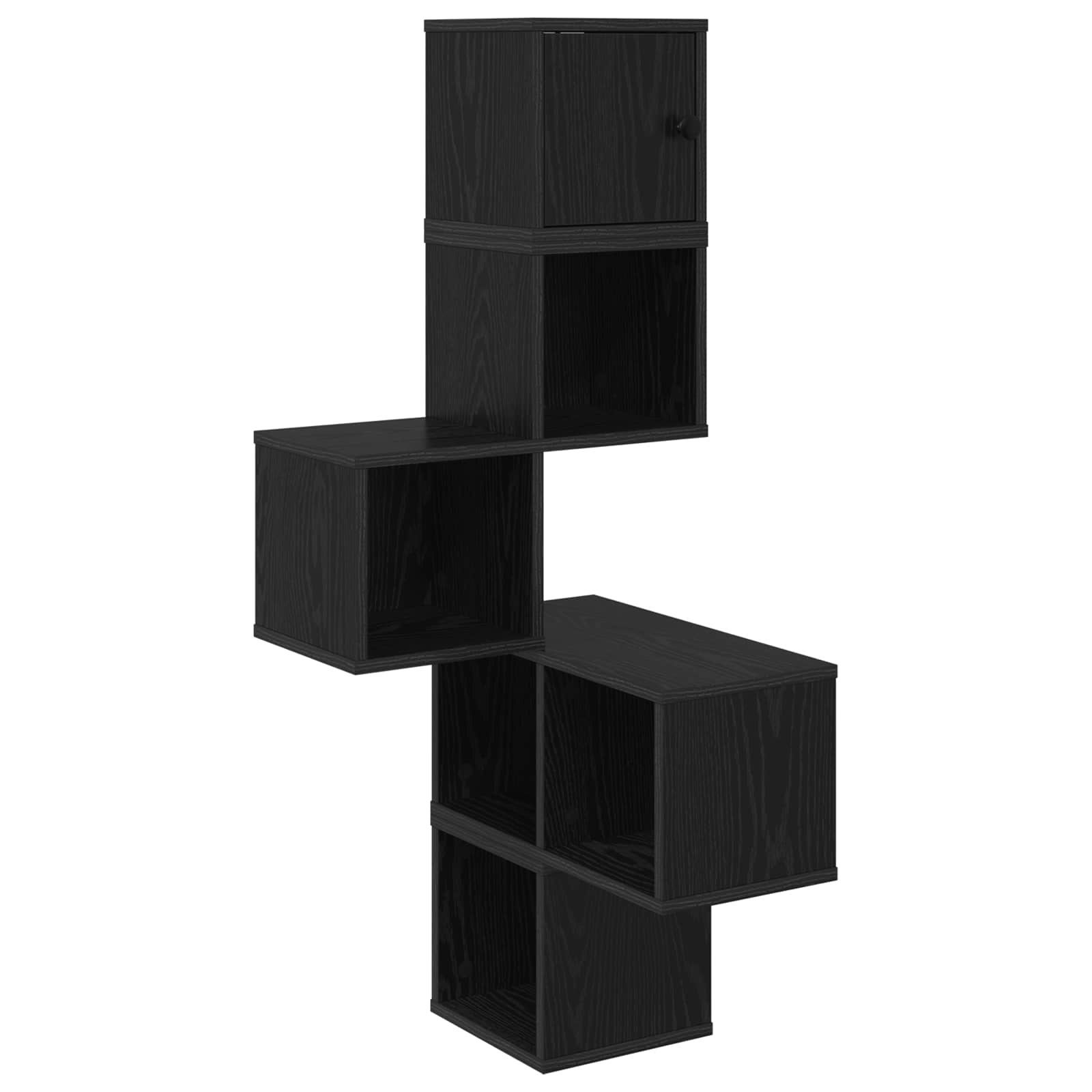vidaXL Wandhoekplank Wit 48 x 48 x 120 cm Bewerkt hout