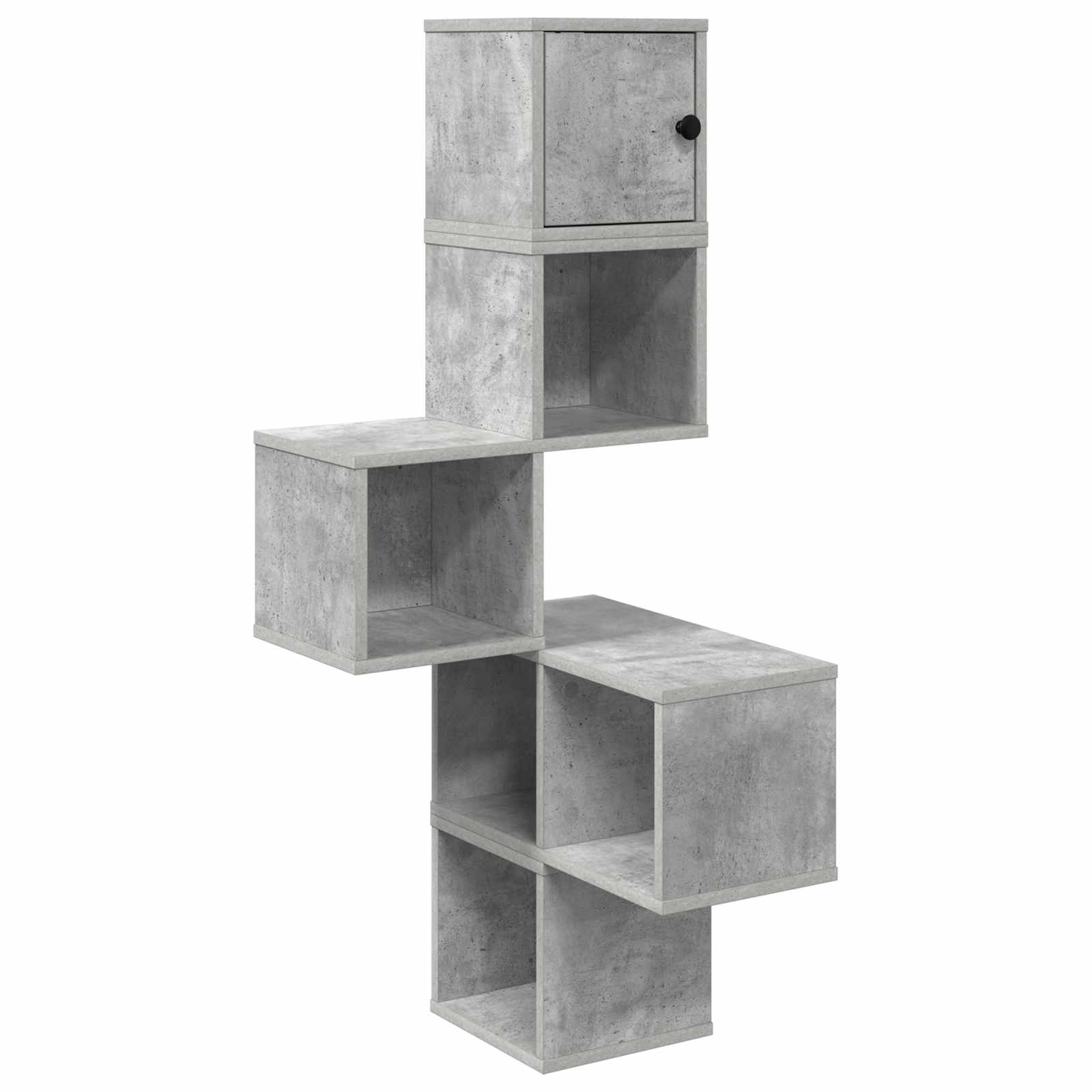 vidaXL Wandhoekplank Wit 48 x 48 x 120 cm Bewerkt hout