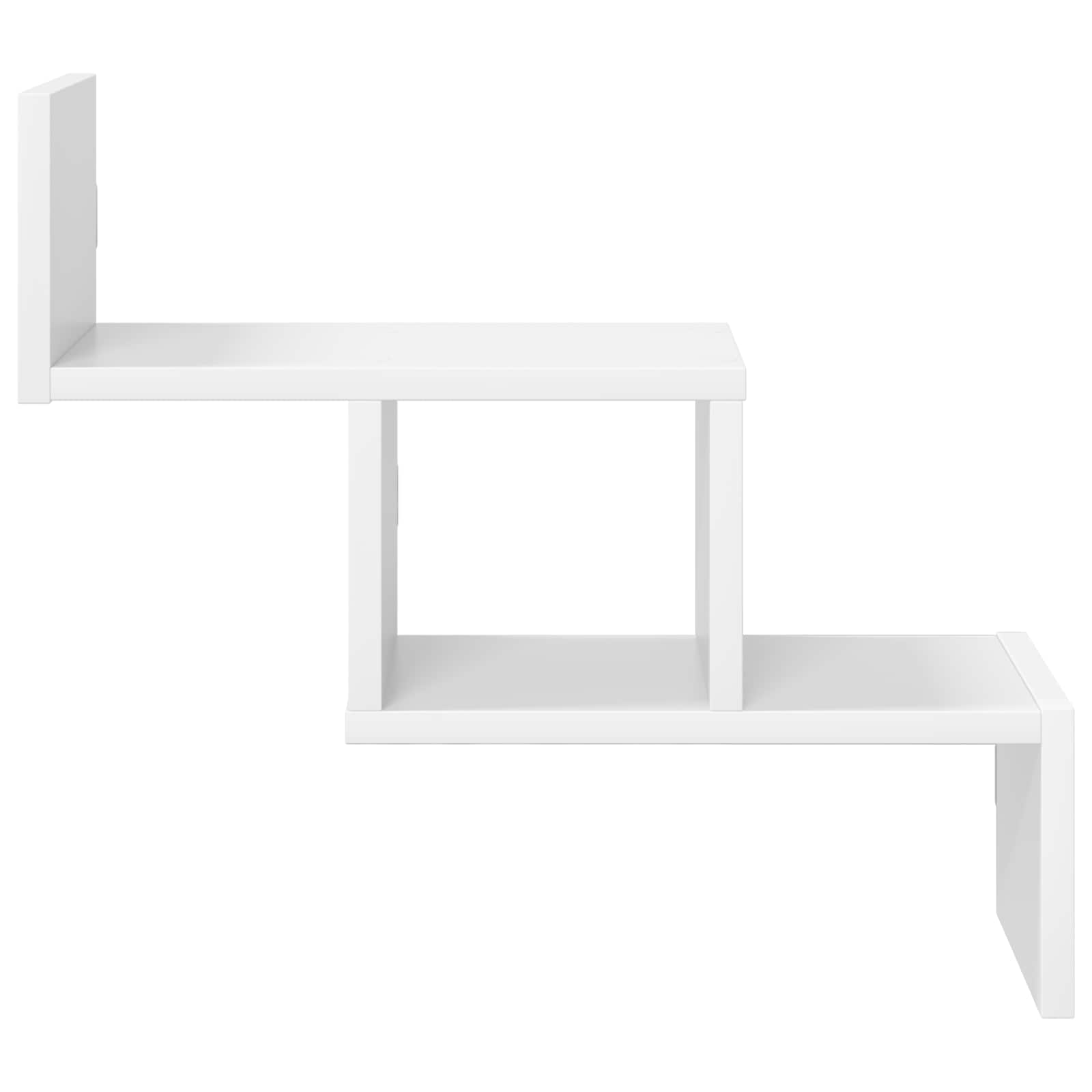 vidaXL Wandplank Wit 48 x 15 x 42 cm Bewerkt hout