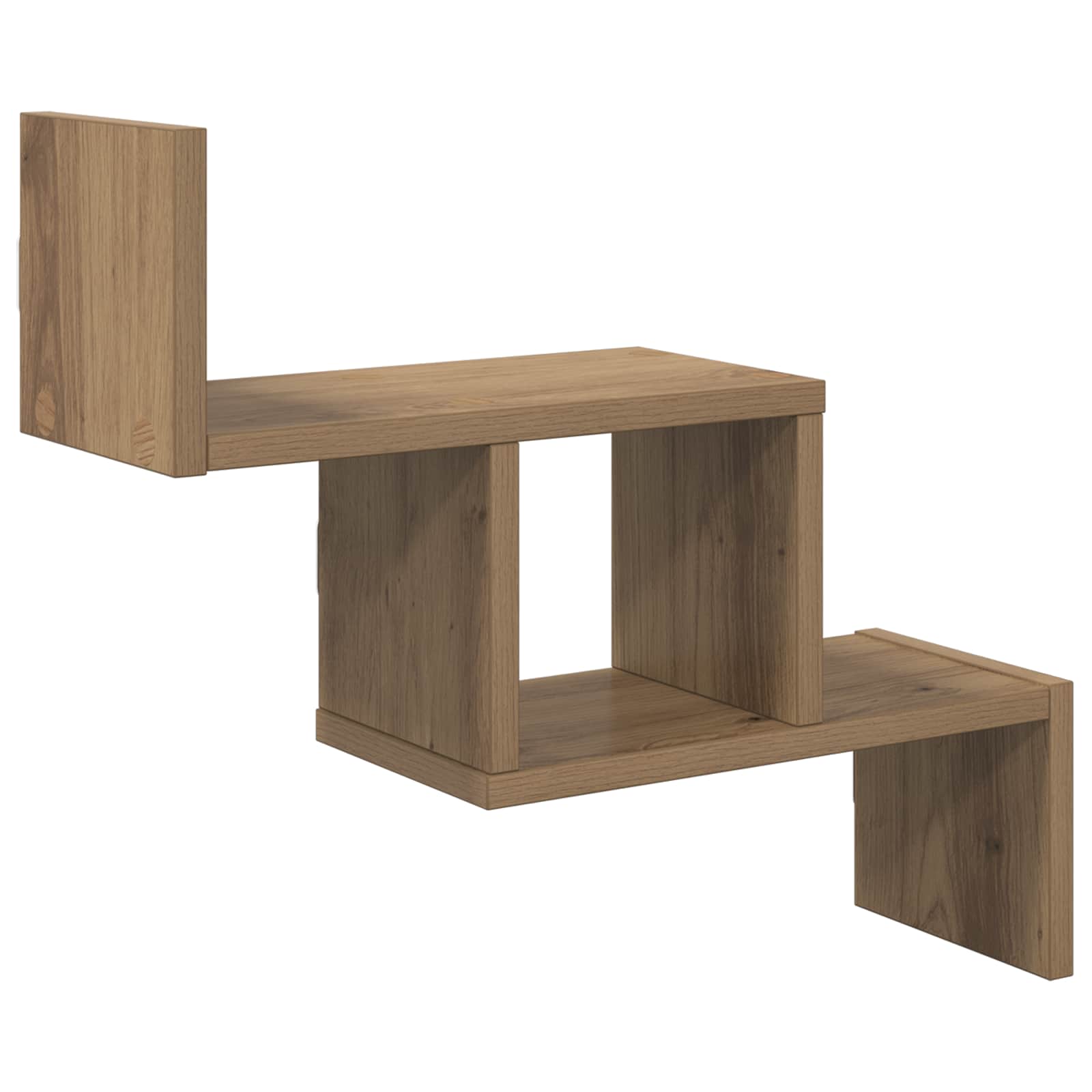 vidaXL Wandplank Wit 48 x 15 x 42 cm Bewerkt hout