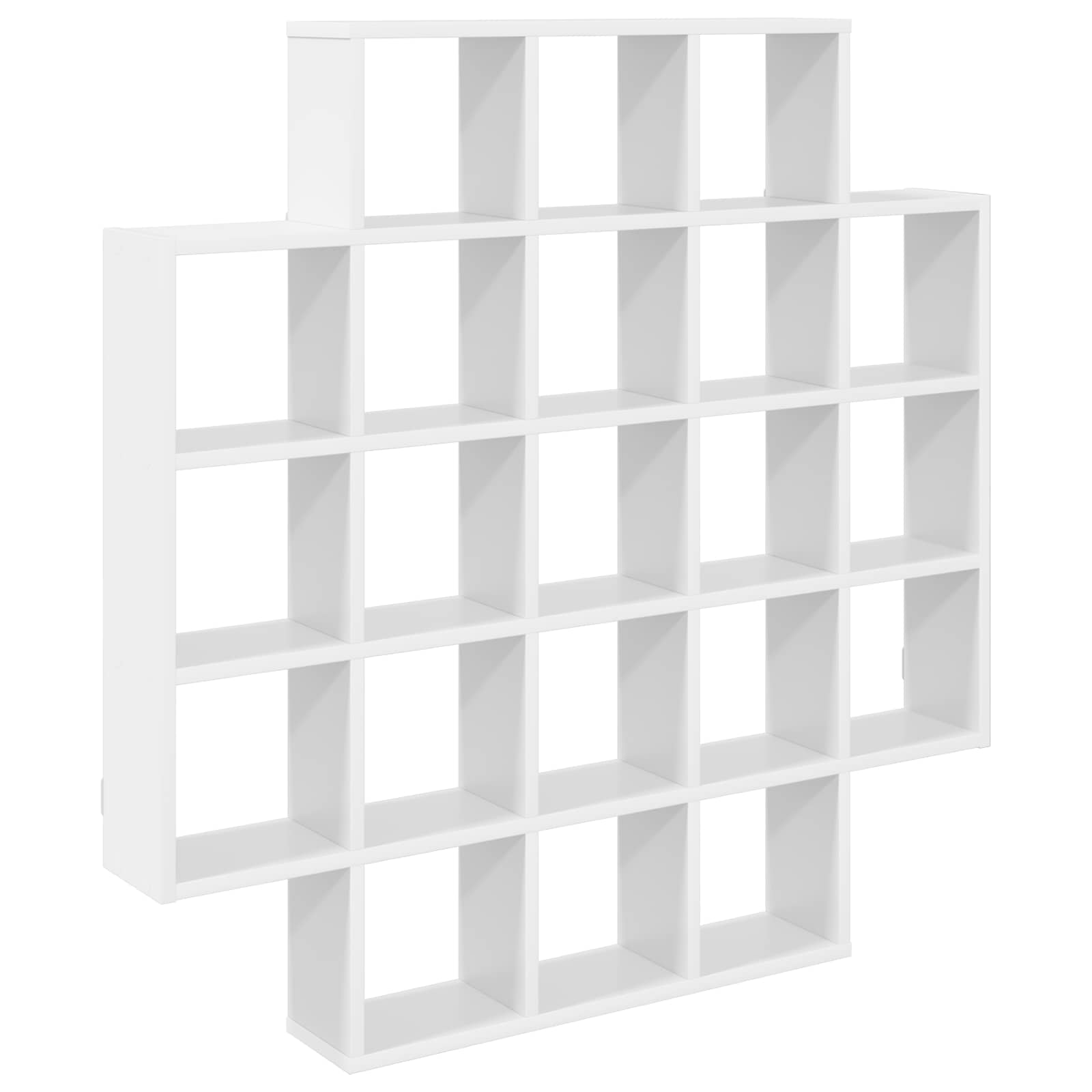 vidaXL Wandplank Wit 100 x 13 x 100 cm Bewerkt hout
