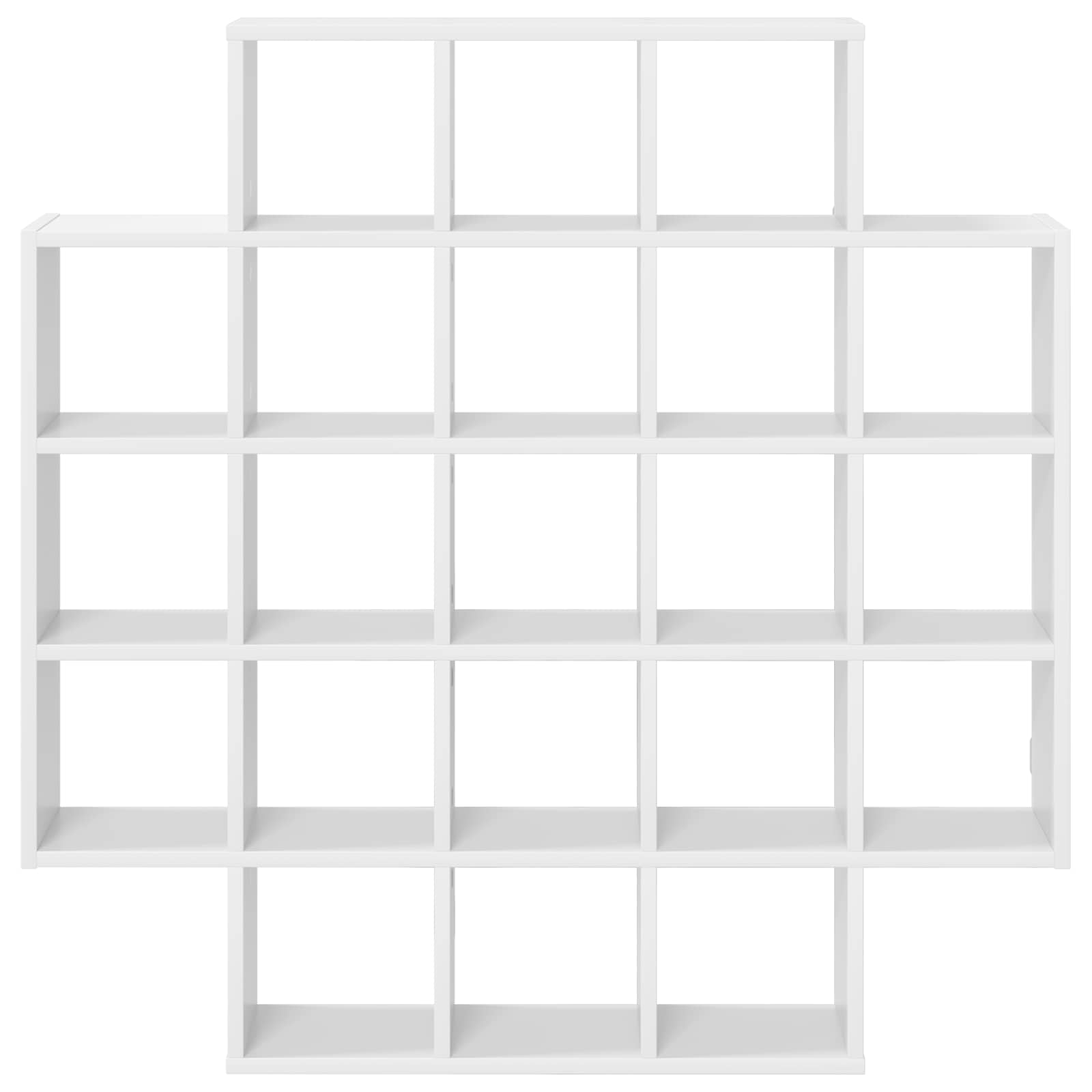 vidaXL Wandplank Wit 100 x 13 x 100 cm Bewerkt hout