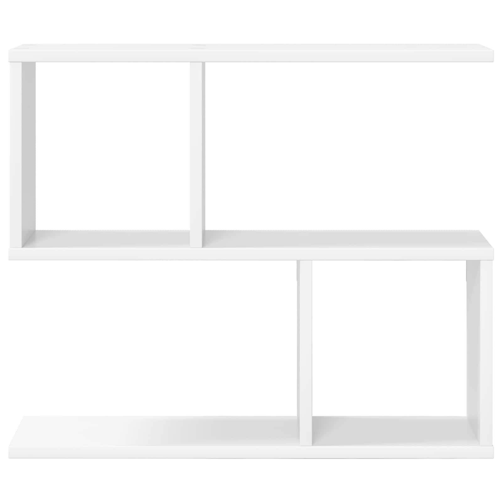 vidaXL Wandplank Wit 60 x 12 x 50,5 cm Bewerkt hout