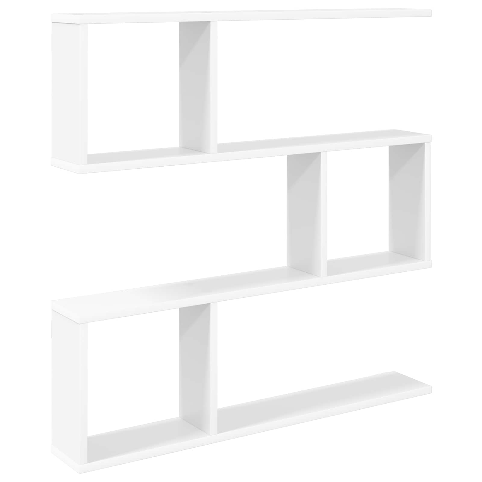 vidaXL Wandplank Wit 60 x 12 x 50,5 cm Bewerkt hout