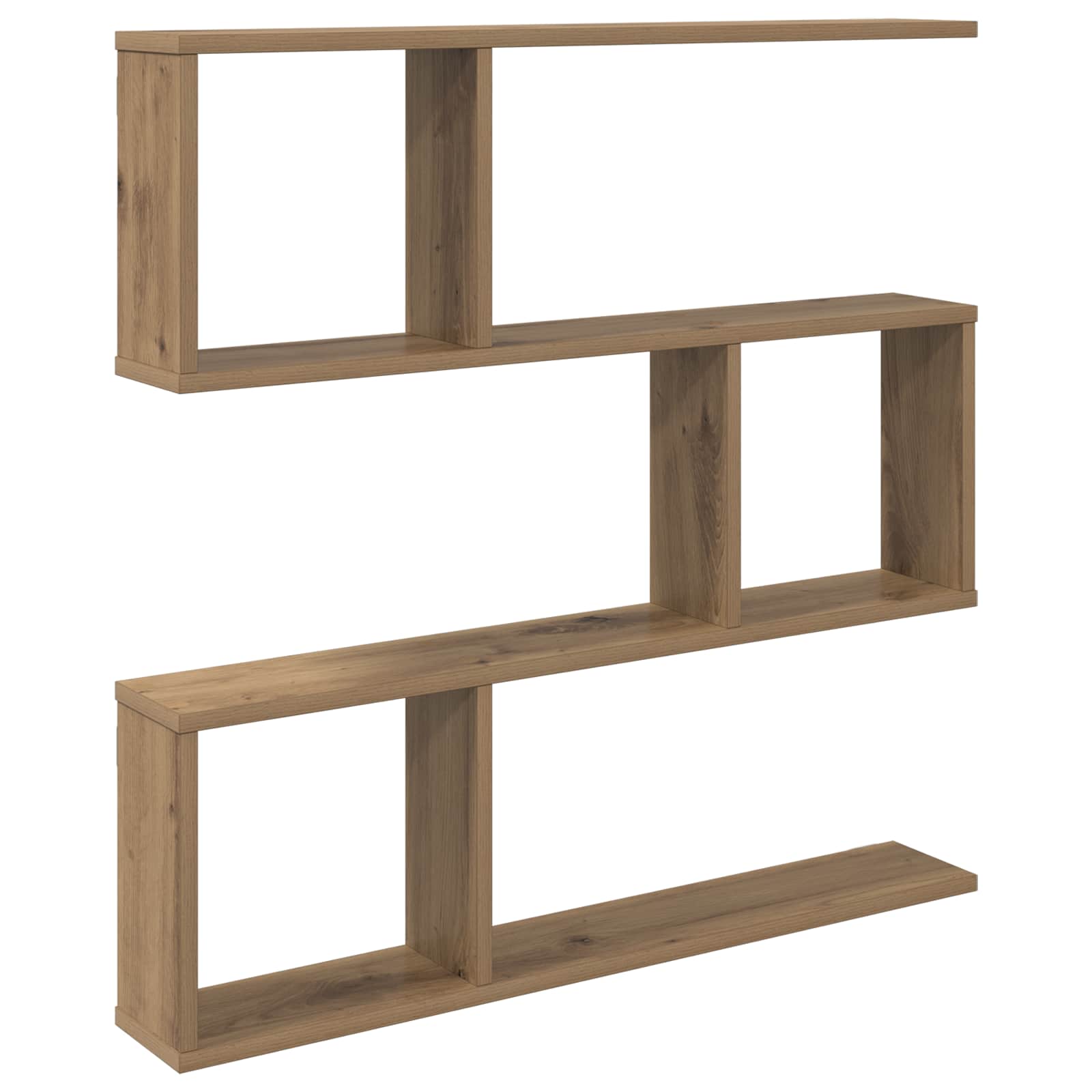 vidaXL Wandplank Wit 60 x 12 x 50,5 cm Bewerkt hout