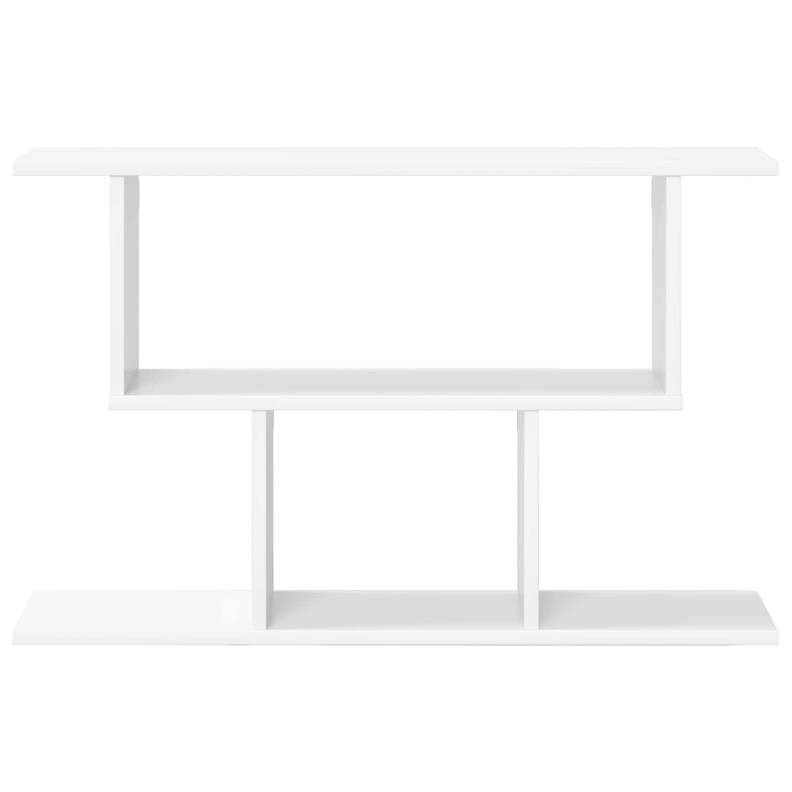 vidaXL Wandplank Wit 80 x 15 x 50,5 cm Bewerkt hout