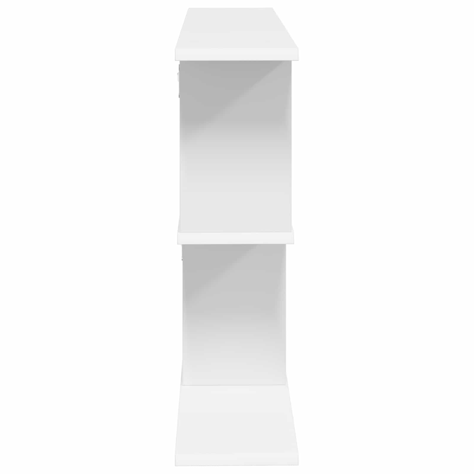 vidaXL Wandplank Wit 80 x 15 x 50,5 cm Bewerkt hout