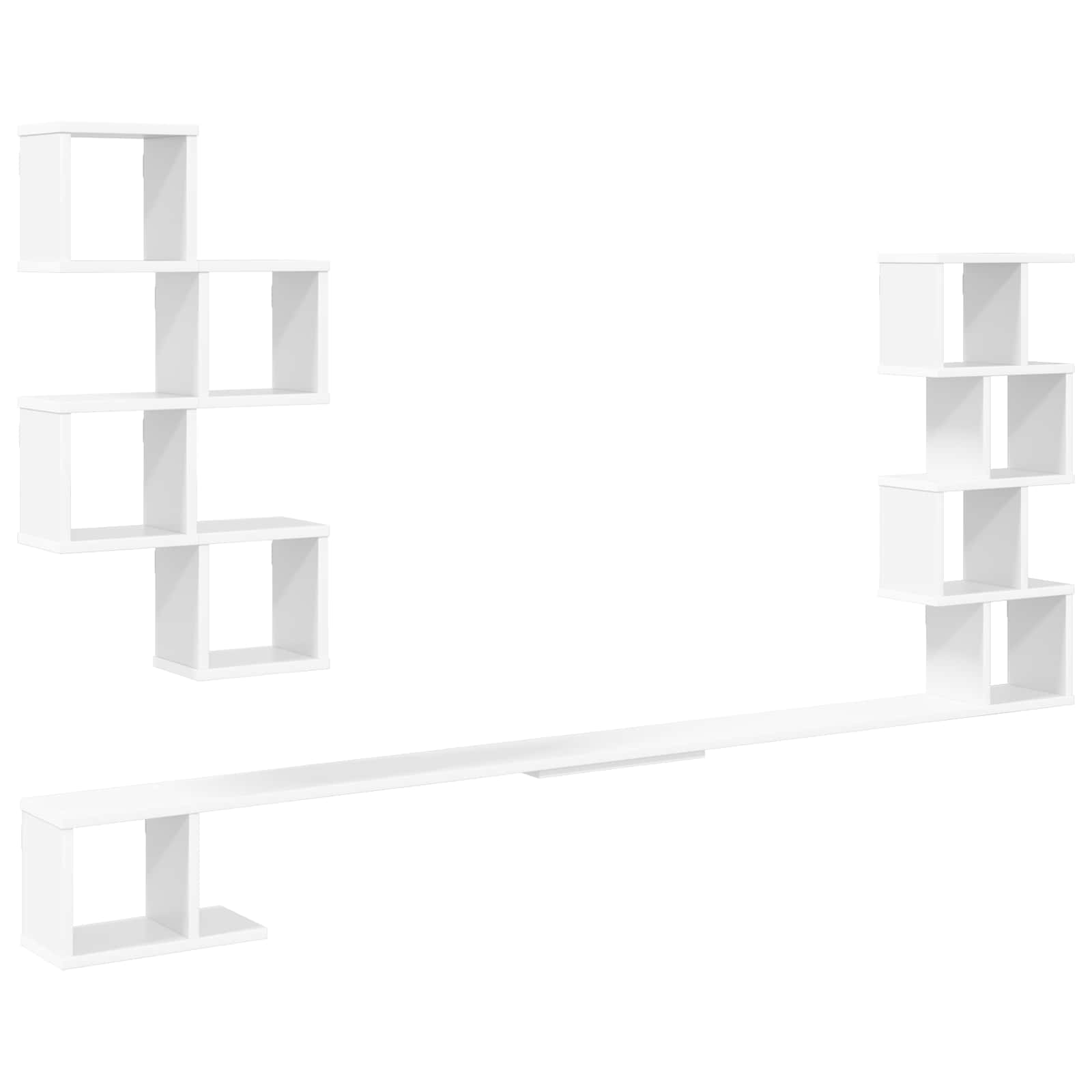 vidaXL Vaste TV Plank Wit 180 x 15 x 94 cm Bewerkt hout