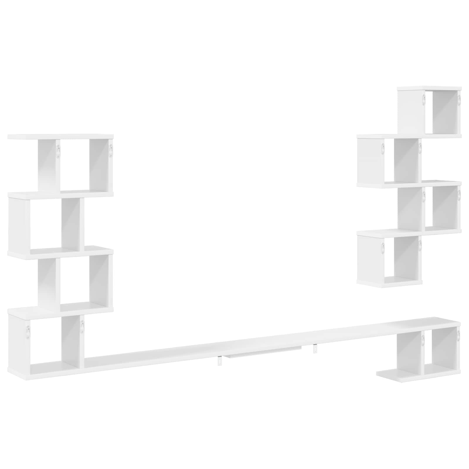 vidaXL Vaste TV Plank Wit 180 x 15 x 94 cm Bewerkt hout