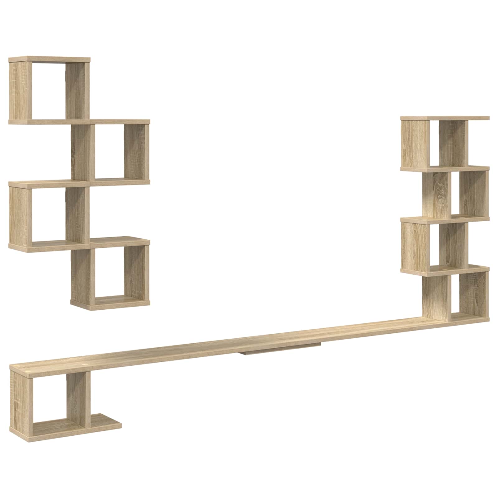 vidaXL Vaste TV Plank Wit 180 x 15 x 94 cm Bewerkt hout
