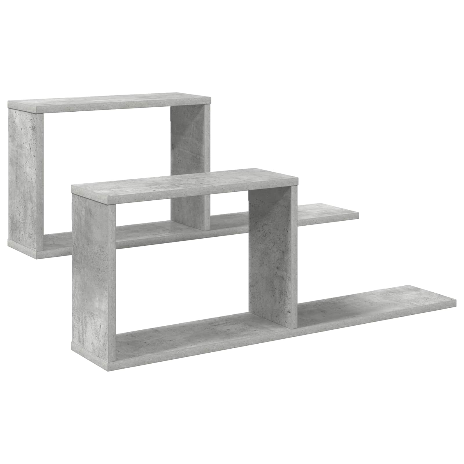 vidaXL Zwevende schappen Wit 80 x 15 x 30 cm Bewerkt hout
