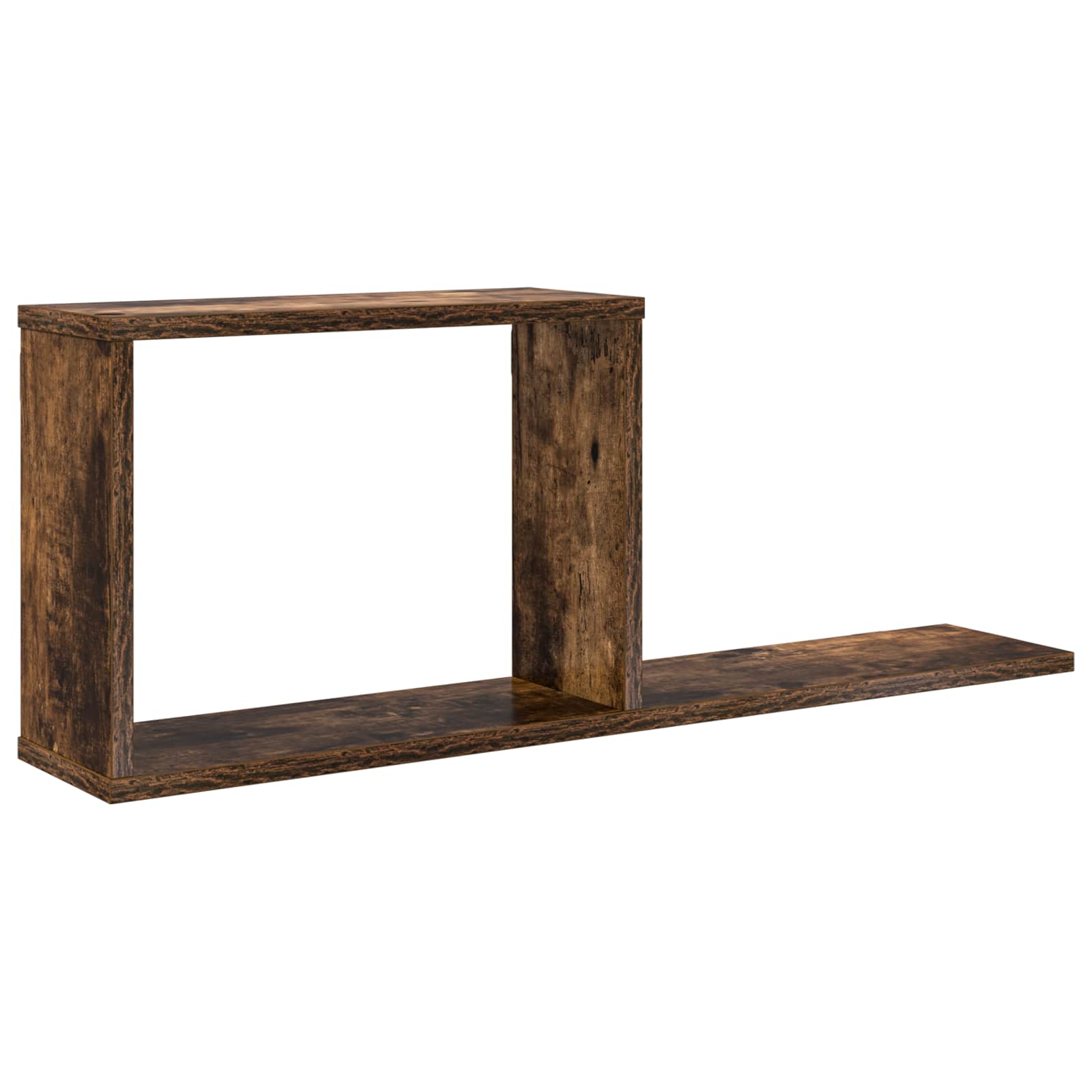 vidaXL Zwevende schappen Wit 80 x 15 x 30 cm Bewerkt hout