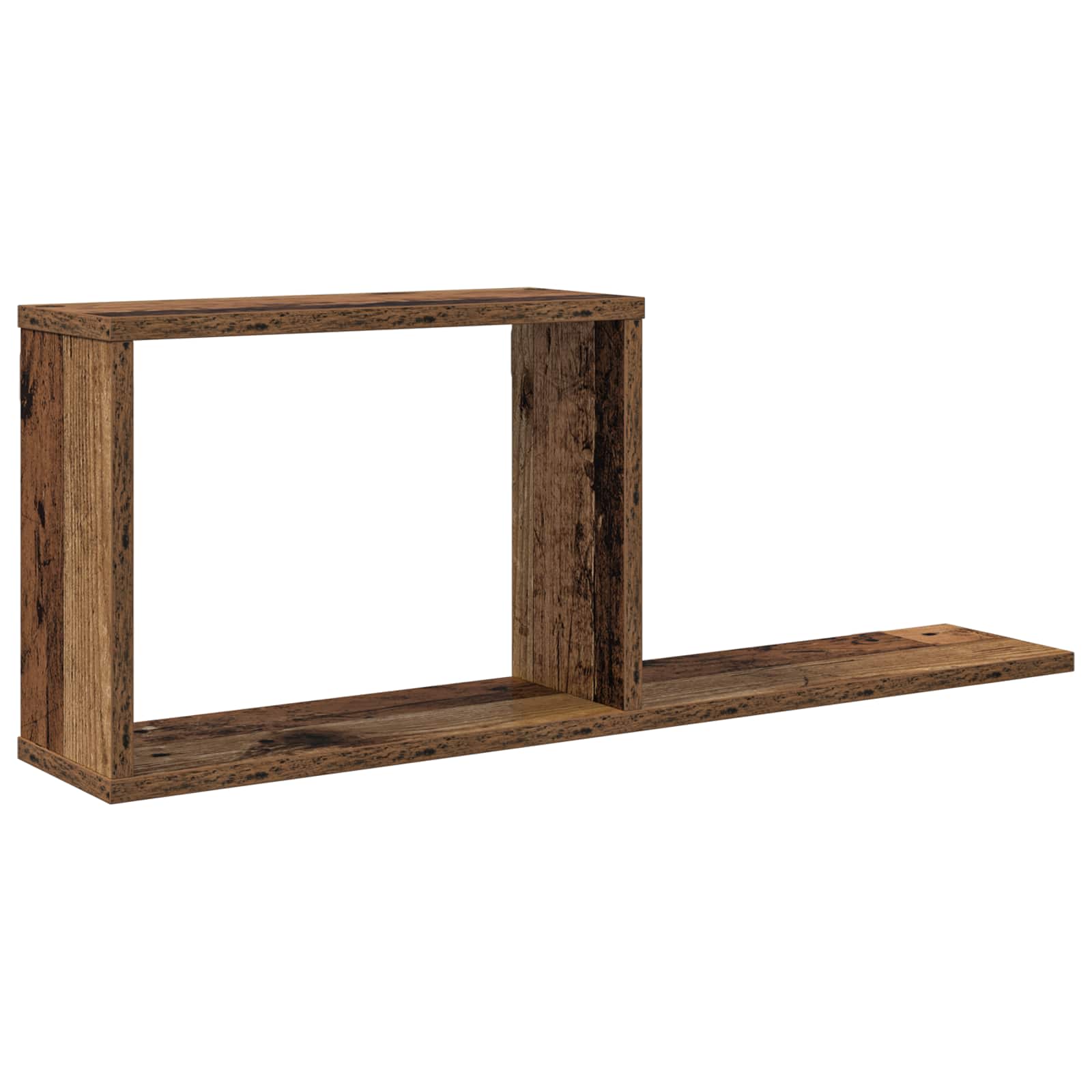 vidaXL Zwevende schappen Wit 80 x 15 x 30 cm Bewerkt hout