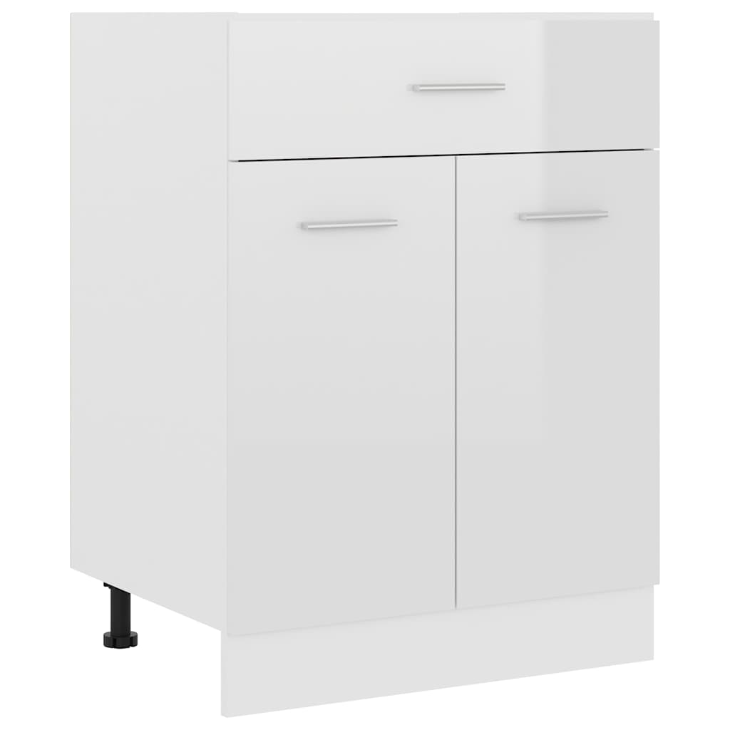 vidaXL Hangkast Lyon 60x31x40 cm bewerkt hout hoogglans wit