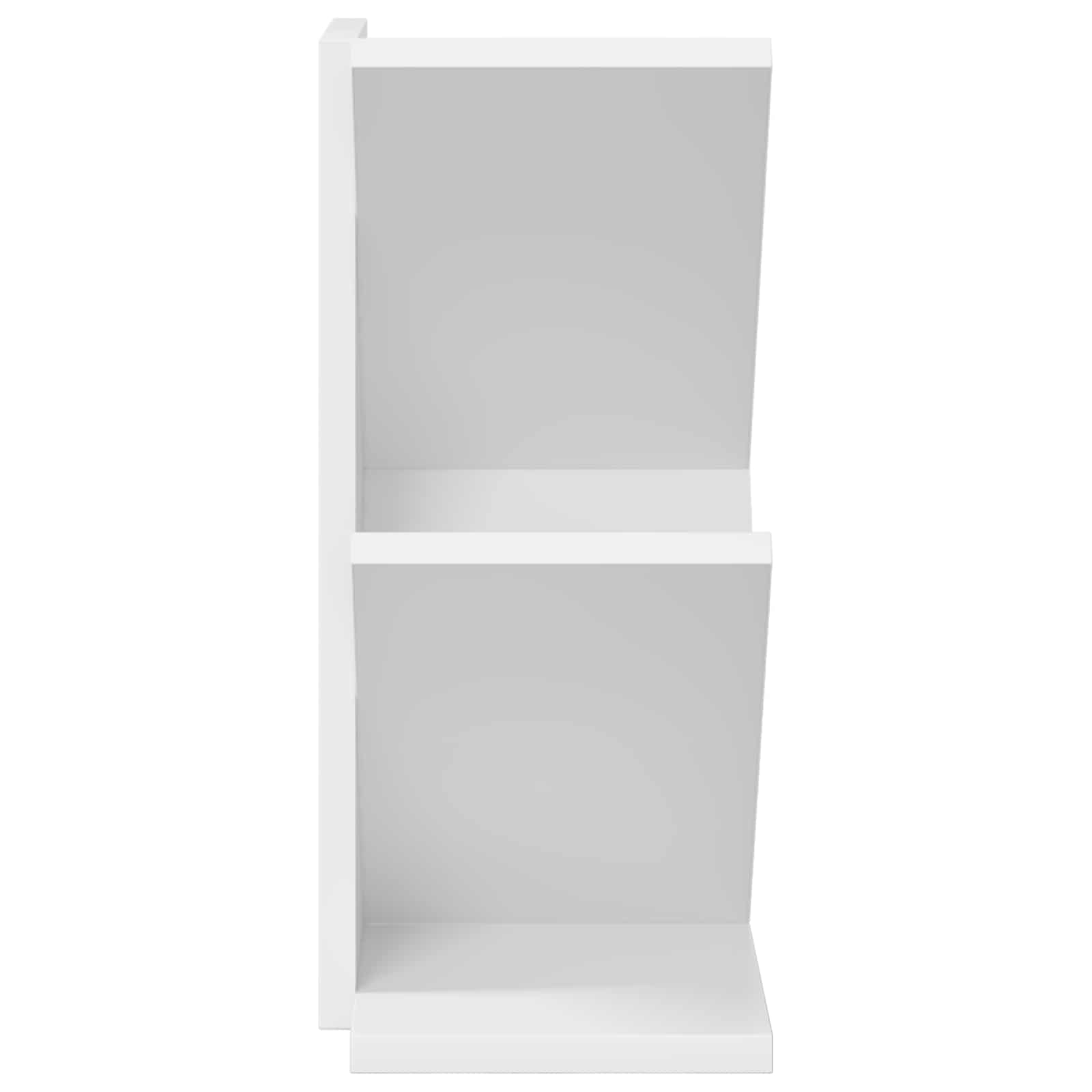 vidaXL Boomvormige boekenplank met 3 planken 30 x 18 x 40 cm Bewerkt hout Wit