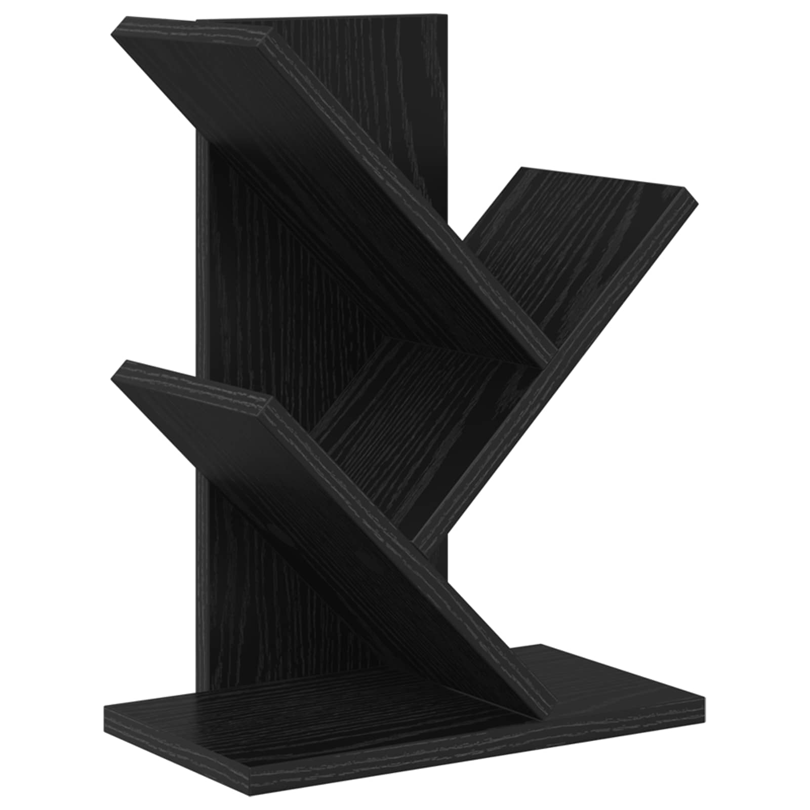 vidaXL Boomvormige boekenplank met 3 planken 30 x 18 x 40 cm Bewerkt hout Wit