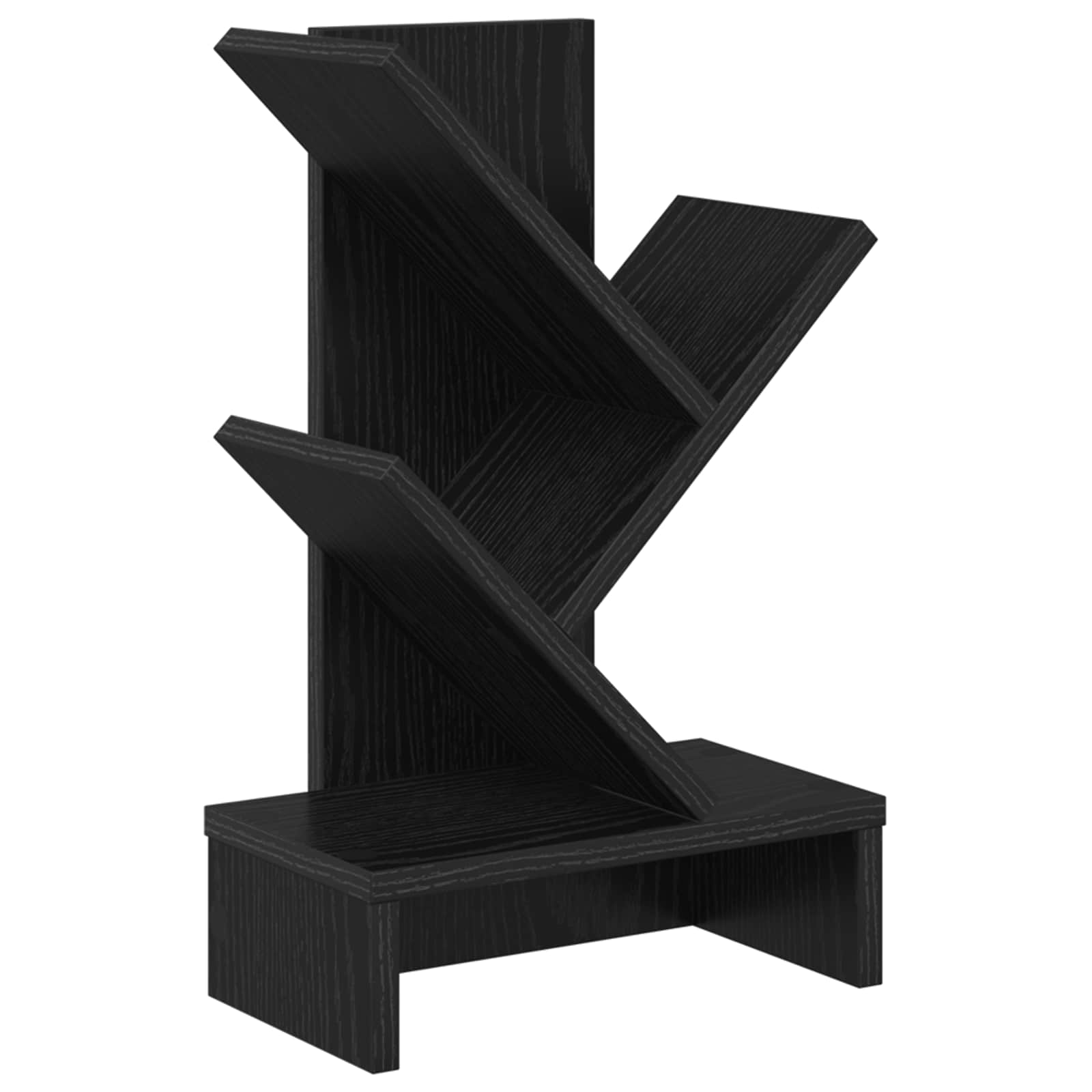vidaXL Boomvormige boekenplank met 3 planken 30 x 18 x 40 cm Bewerkt hout Wit