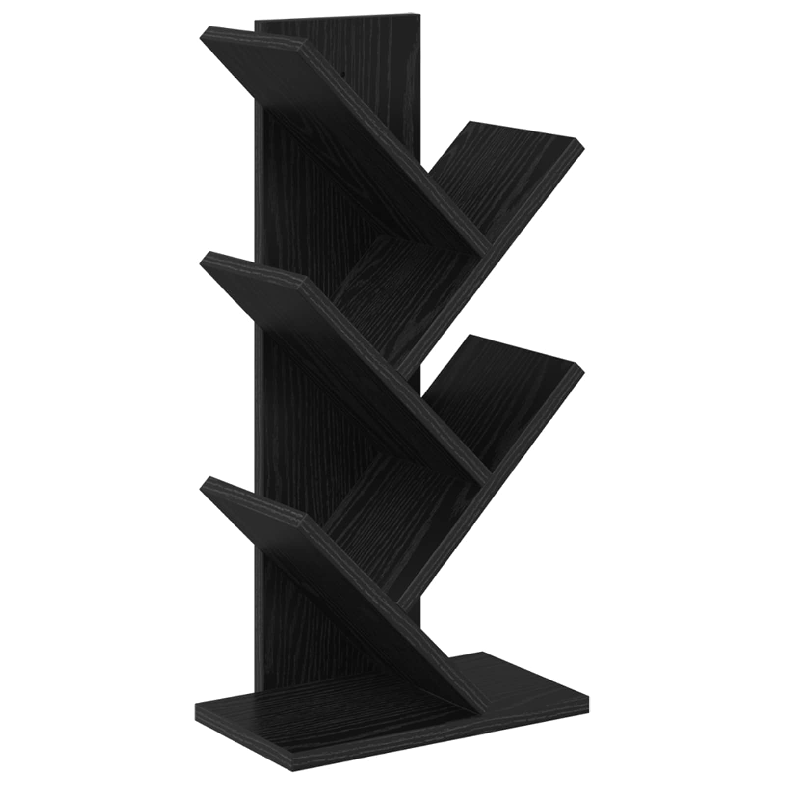vidaXL Boomvormige boekenplank met 3 planken 30 x 18 x 40 cm Bewerkt hout Wit